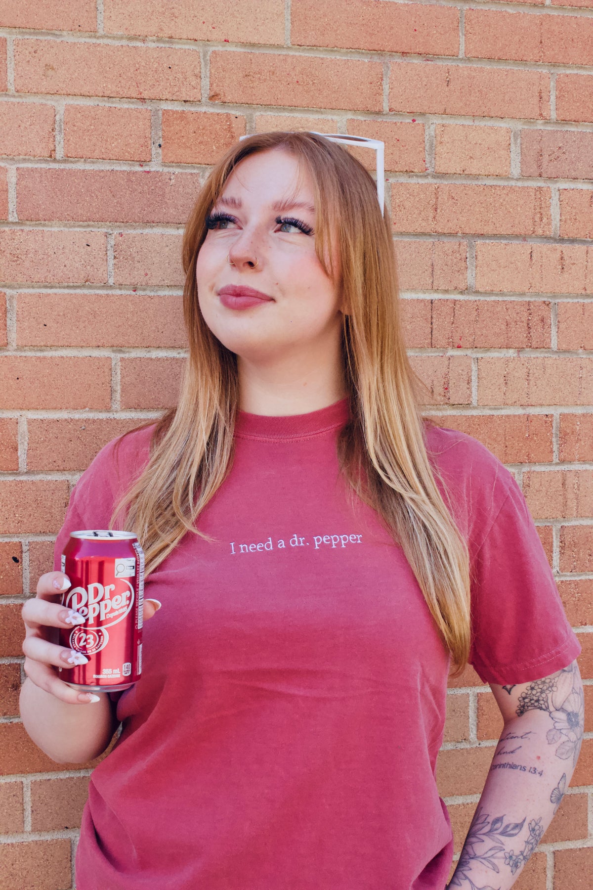 I need a Dr. Pepper | Embroidered Tee