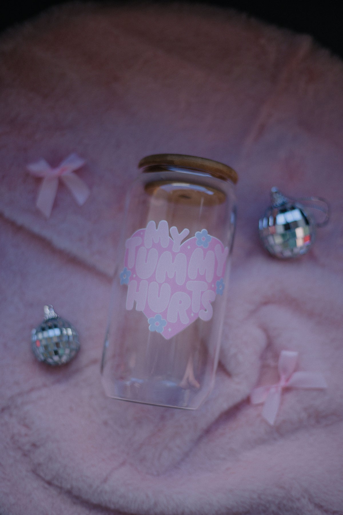 My Tummy Hurts Cup | Glass Tumbler