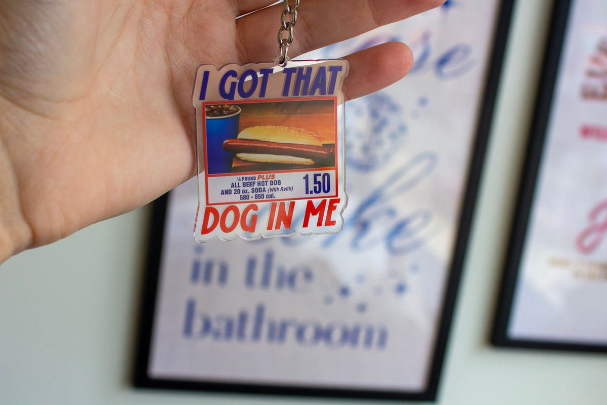 Hot Dog Keychain