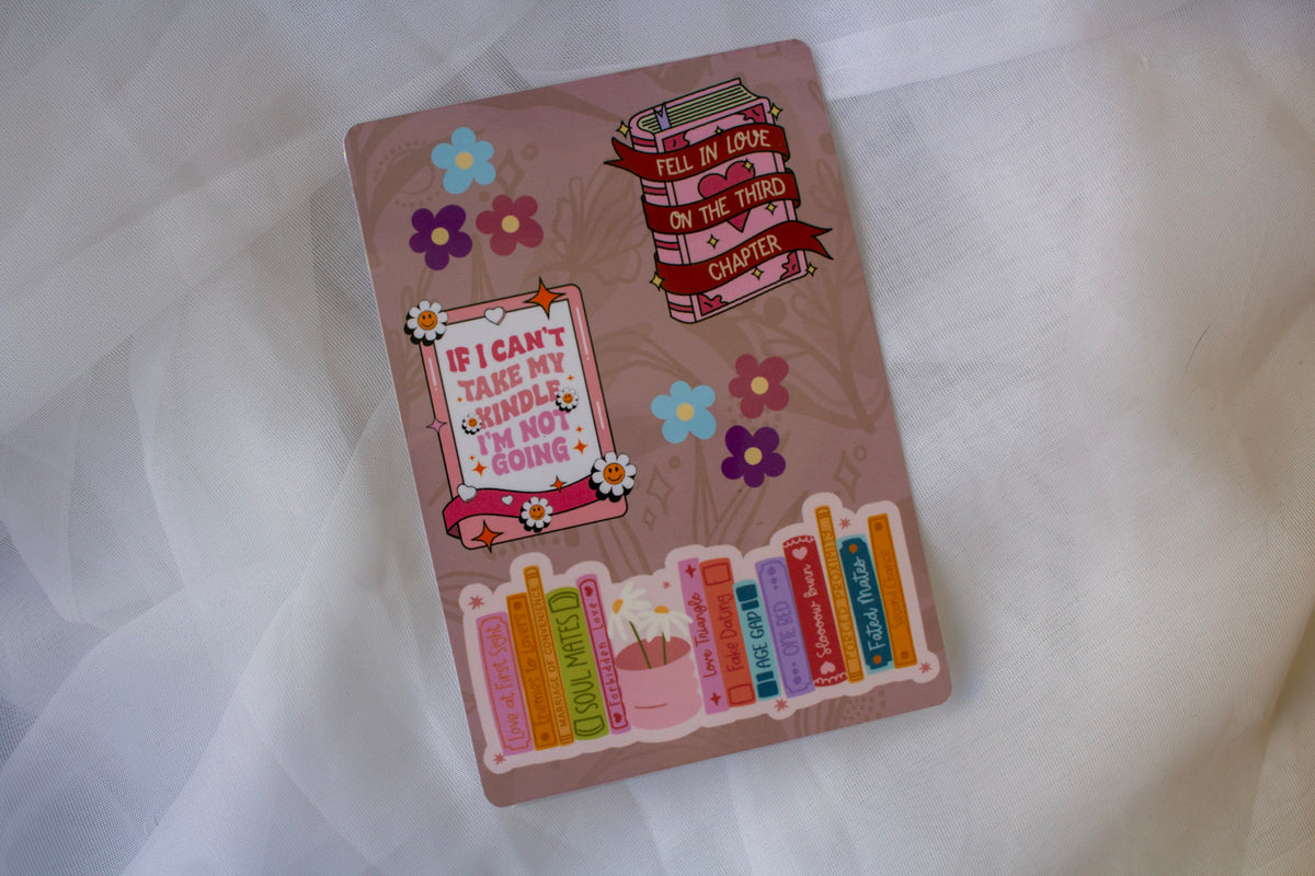 Pink Book Collage Kindle Insert