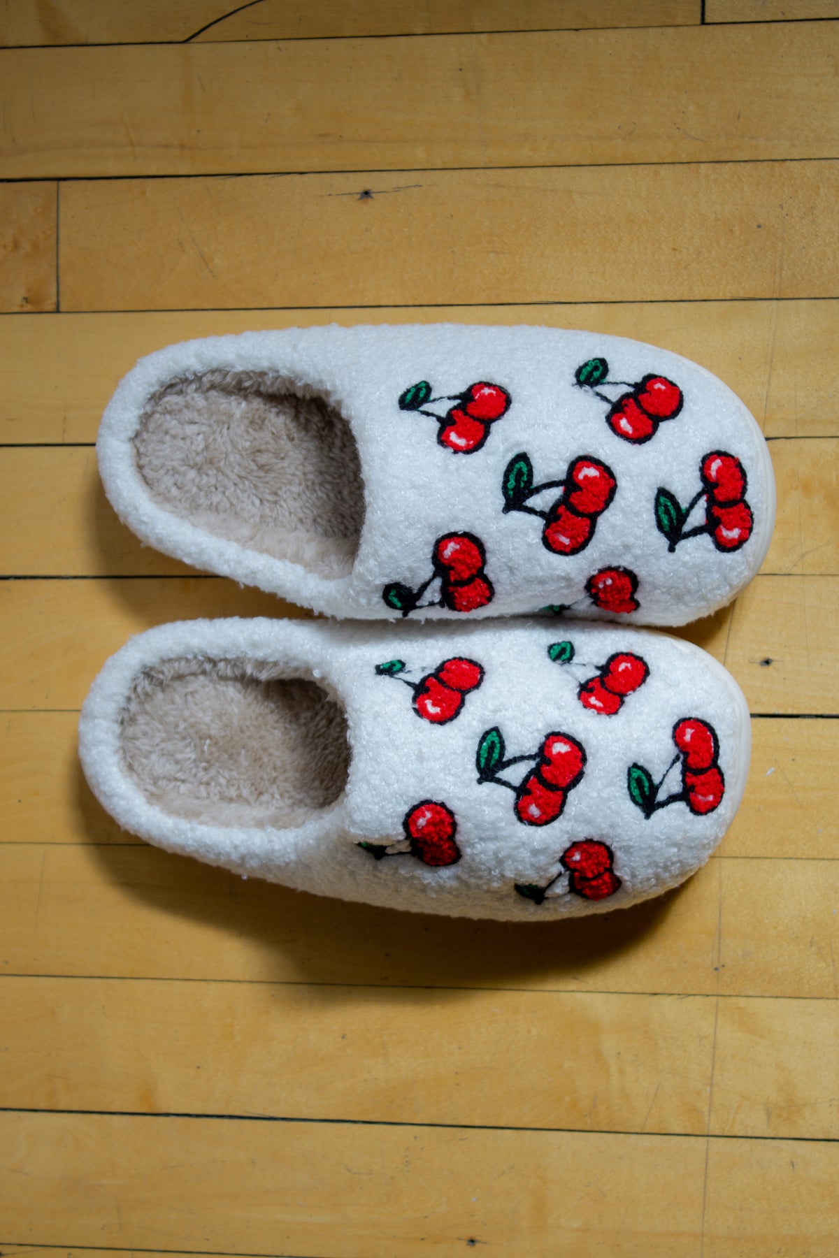 Cherry Picking Slippers | Tufted Slippers