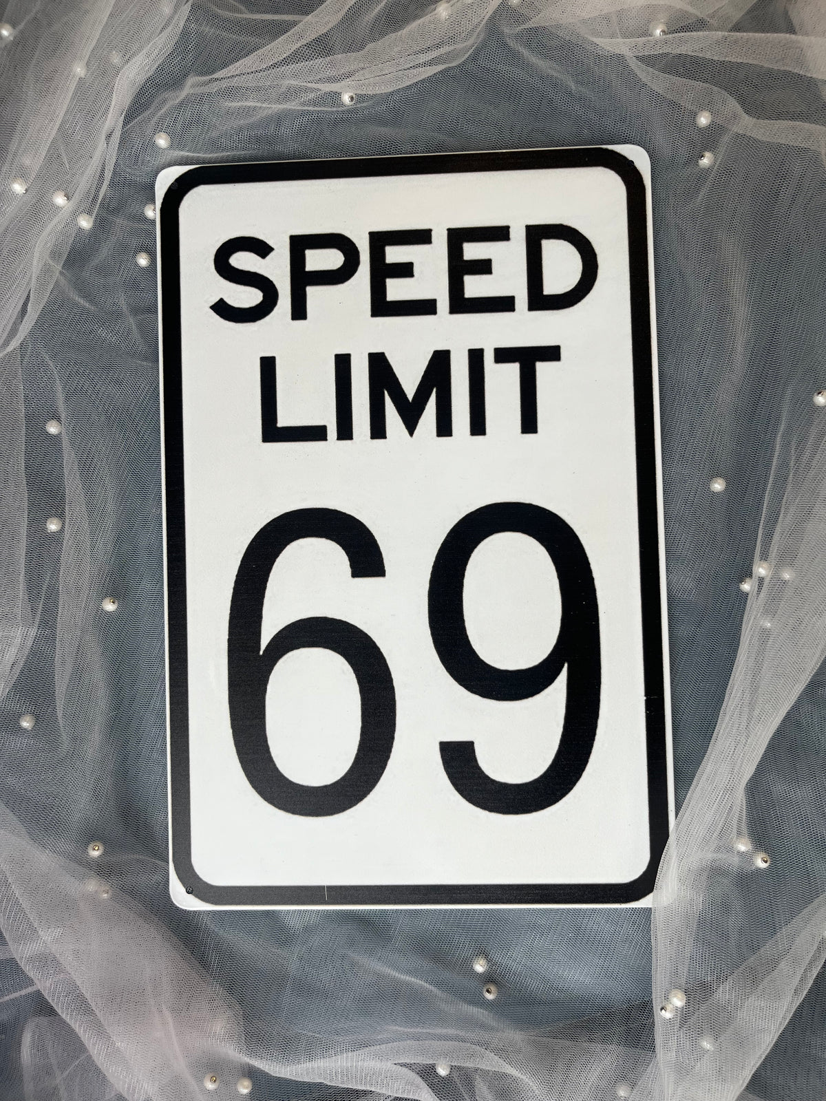 Speed Limit 69 - Tin Sign