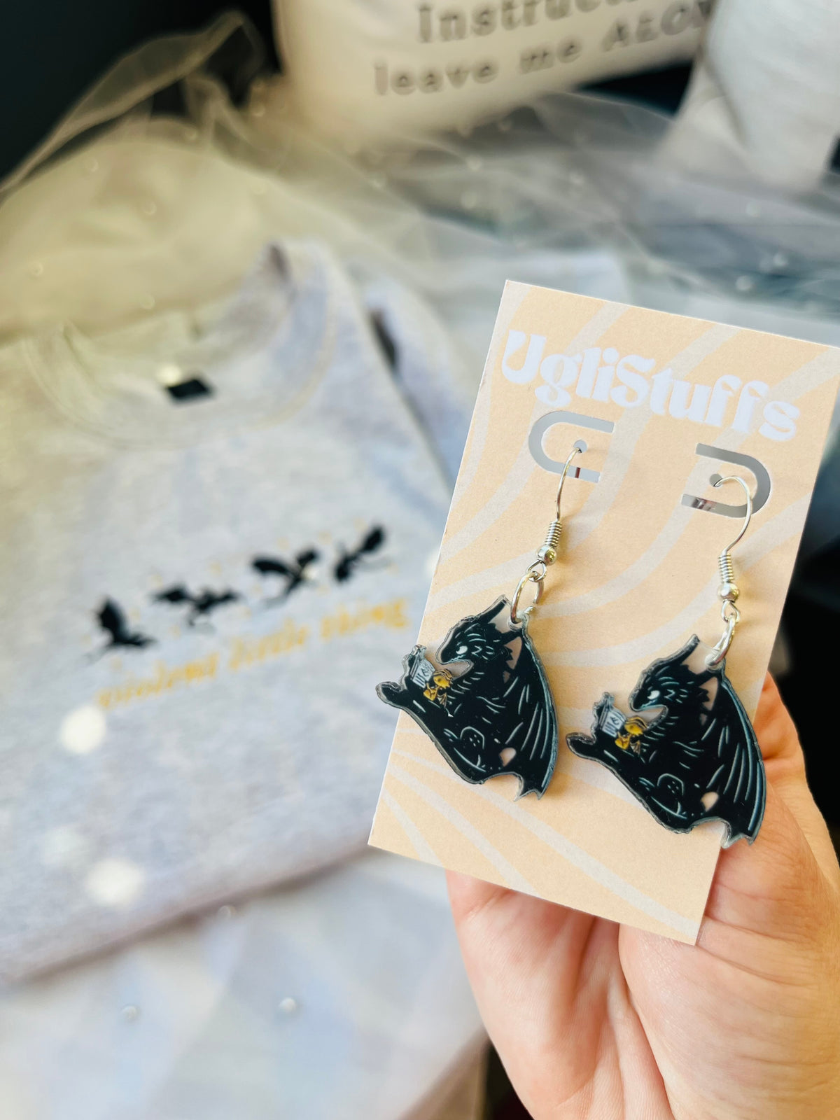 Tairn & Andarna Earrings 🐉📖✨