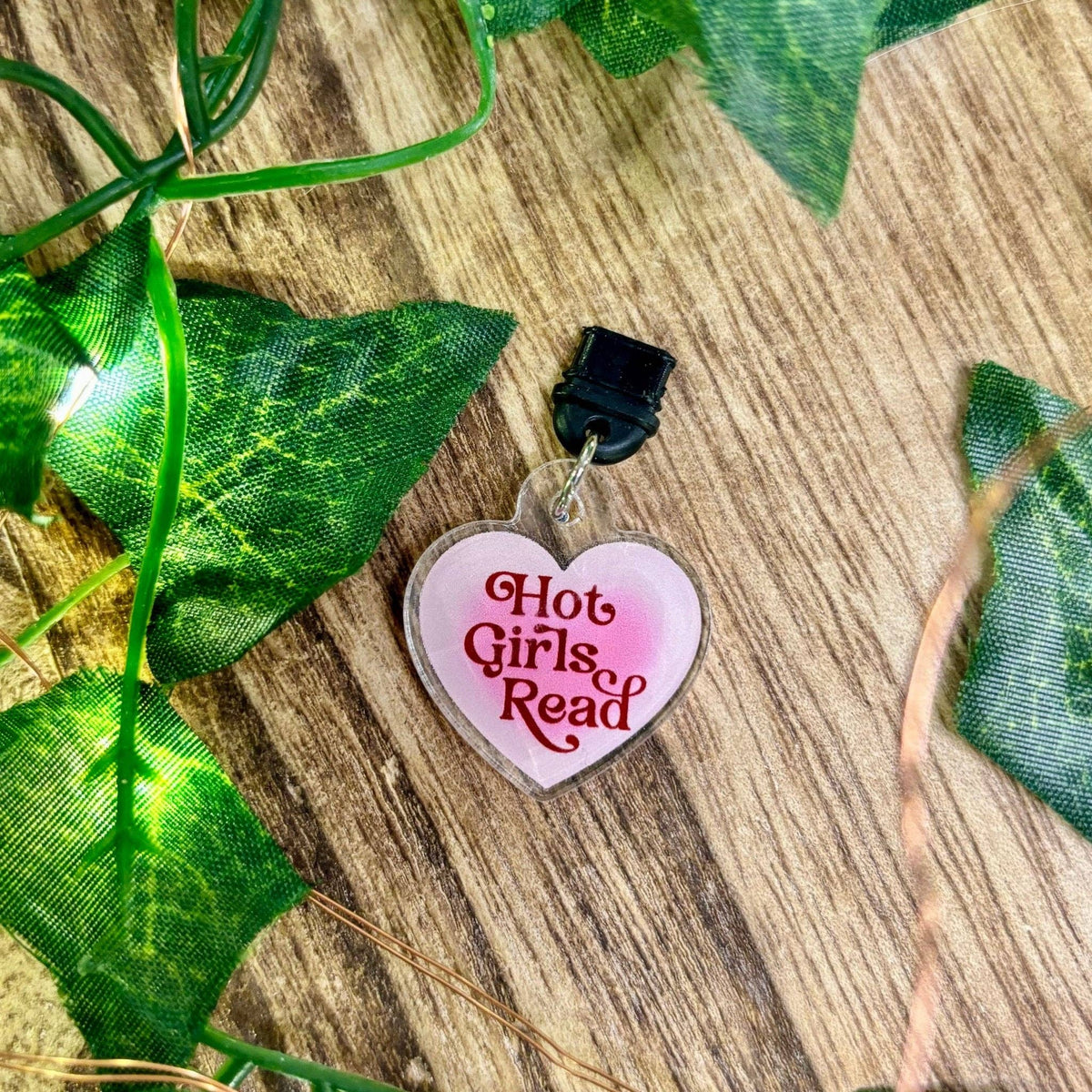 Hot Girls Read Hook Clasp Keychain