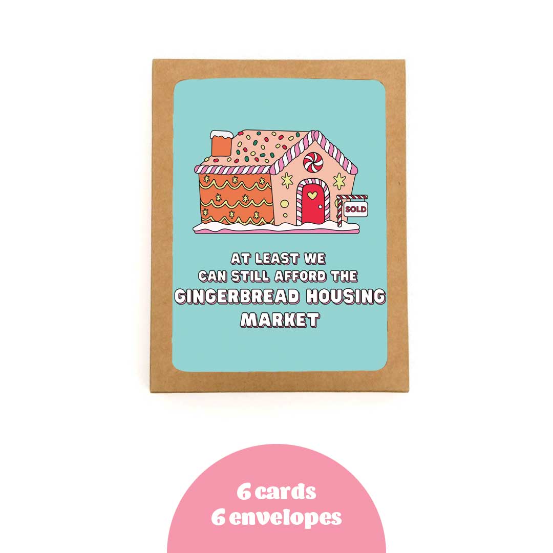 Gingerbread Housing Market | Christmas Card: Individual Card