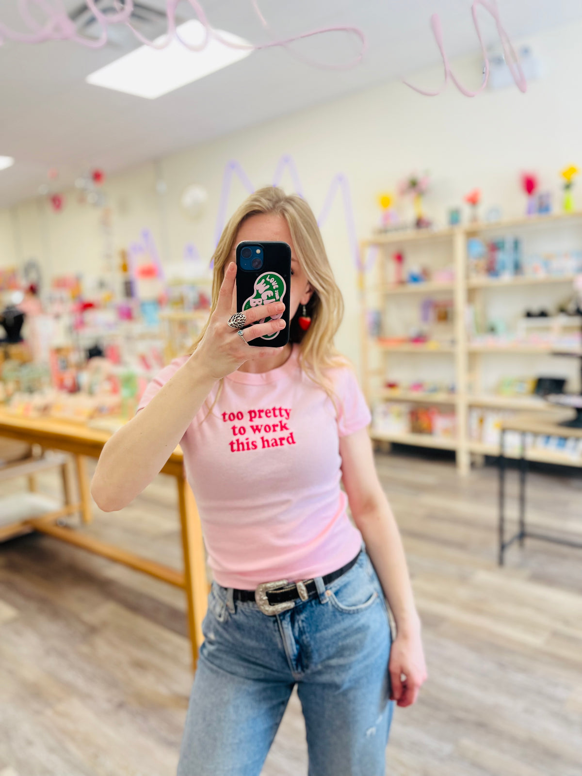 Too pretty to work this hard | Baby Tee