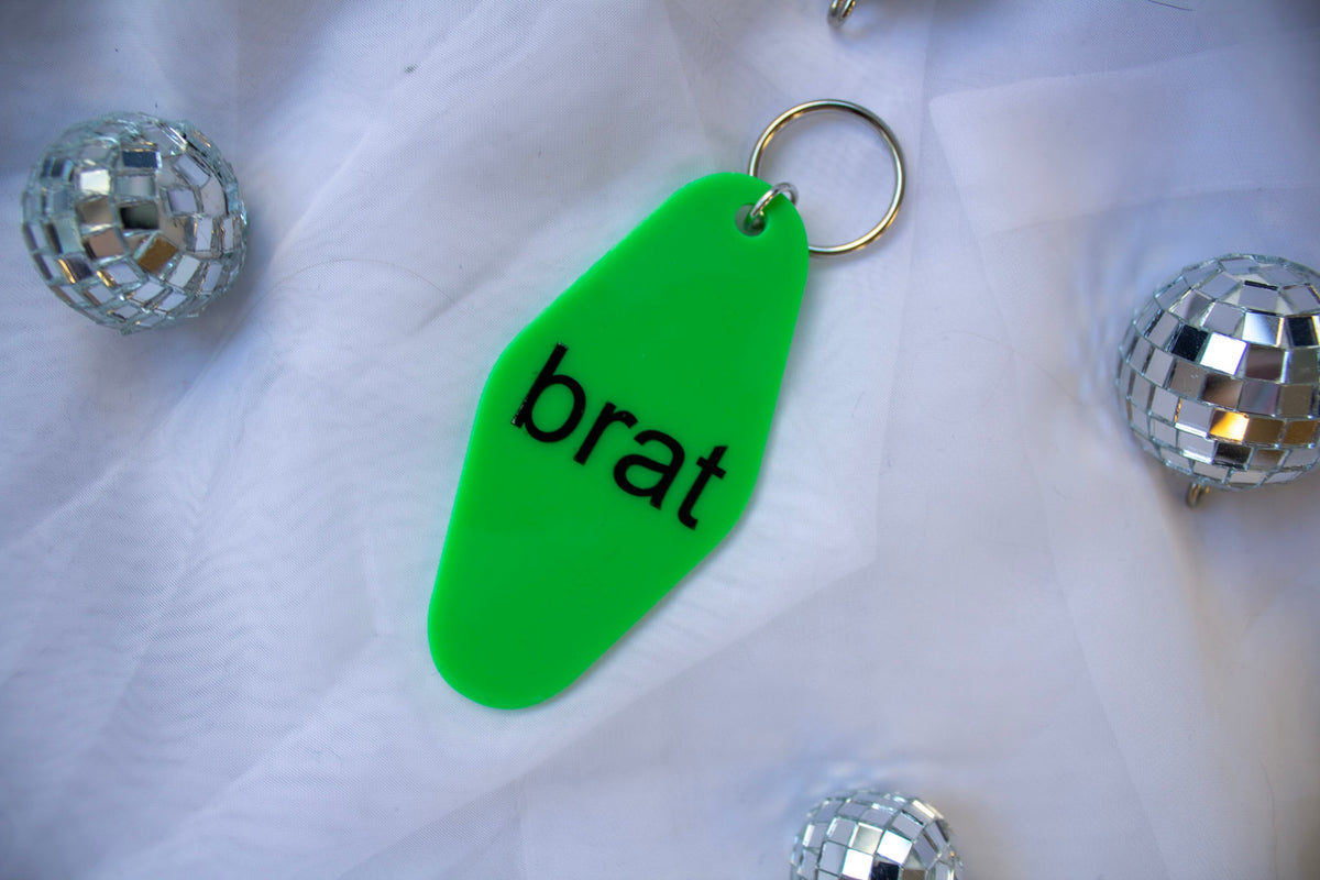 Brat Keychain