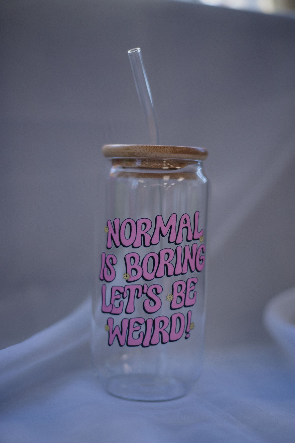 Normal is Boring Cup | Glass Tumbler