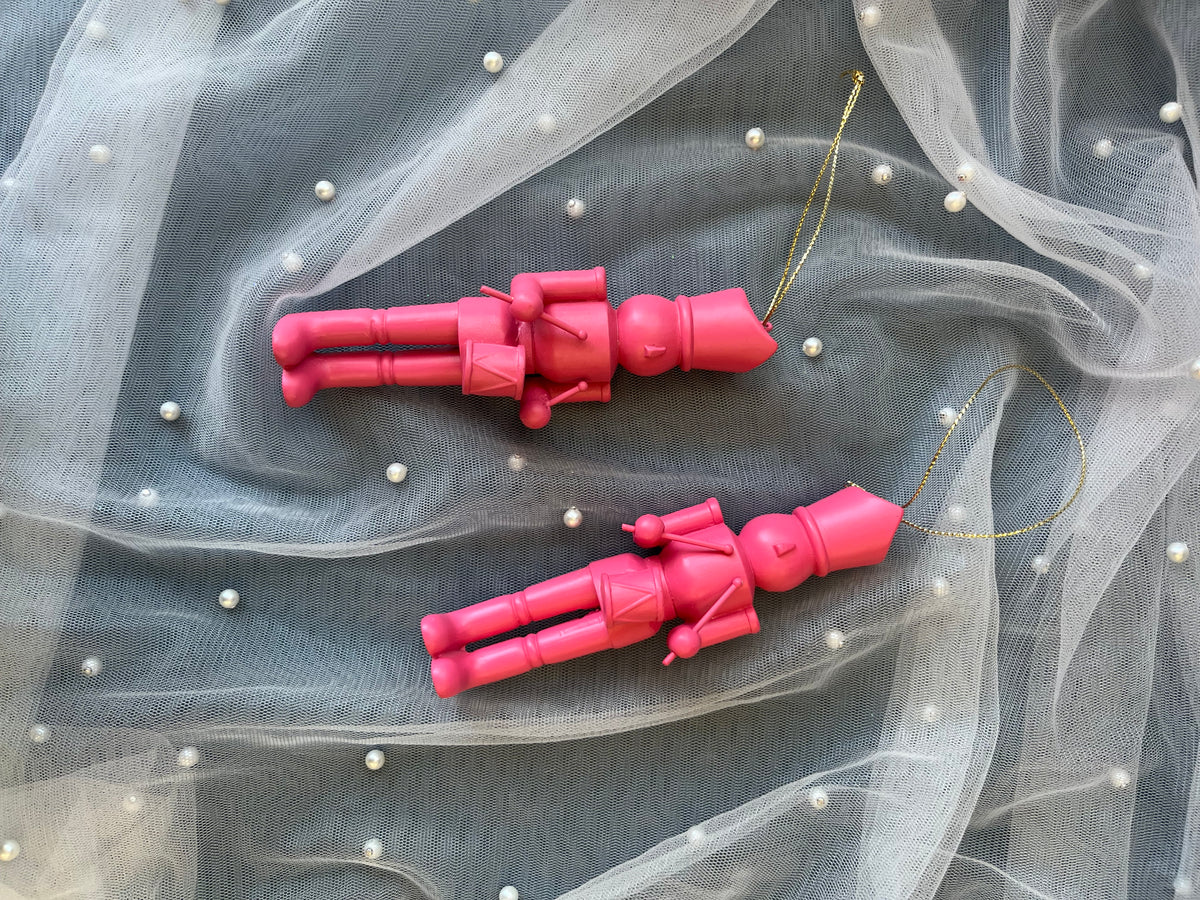 Pink Nutcracker Ornaments