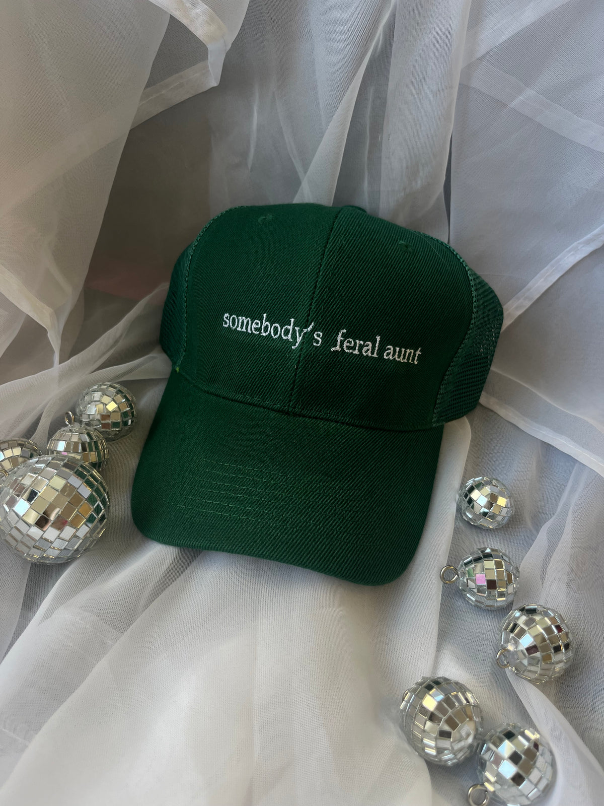 Somebody's Feral Aunt Embroidered Hat