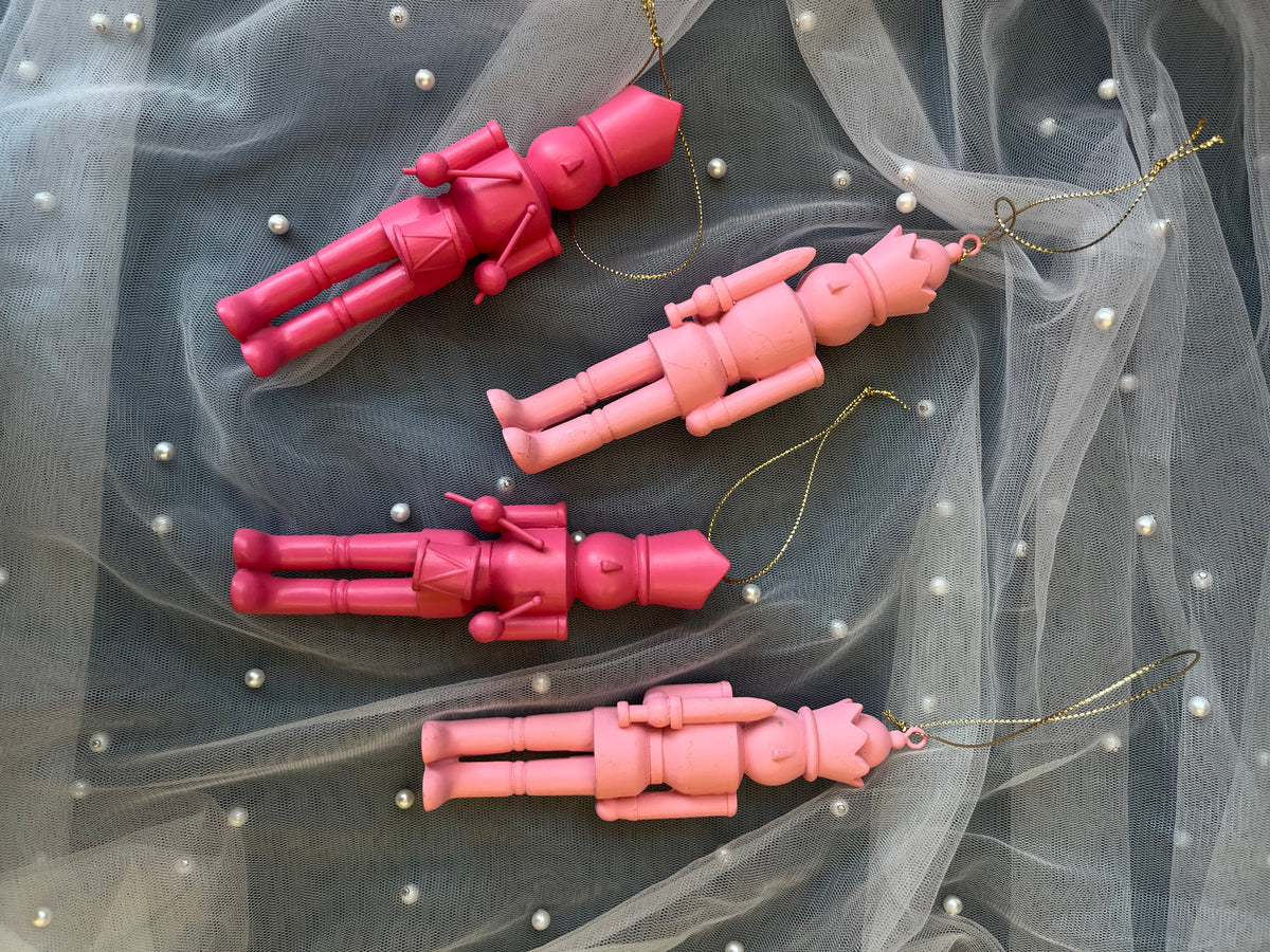 Pink Nutcracker Ornaments