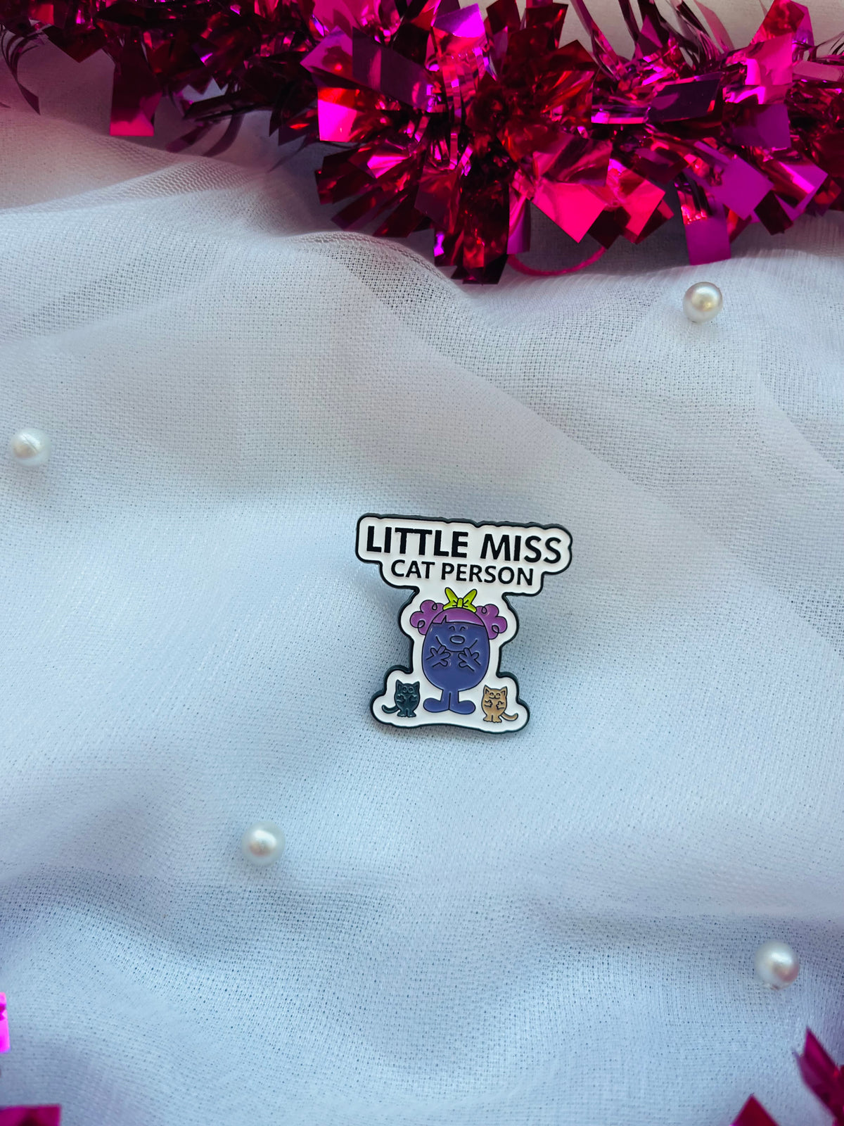 Little Miss Cat Person | Enamel Pin