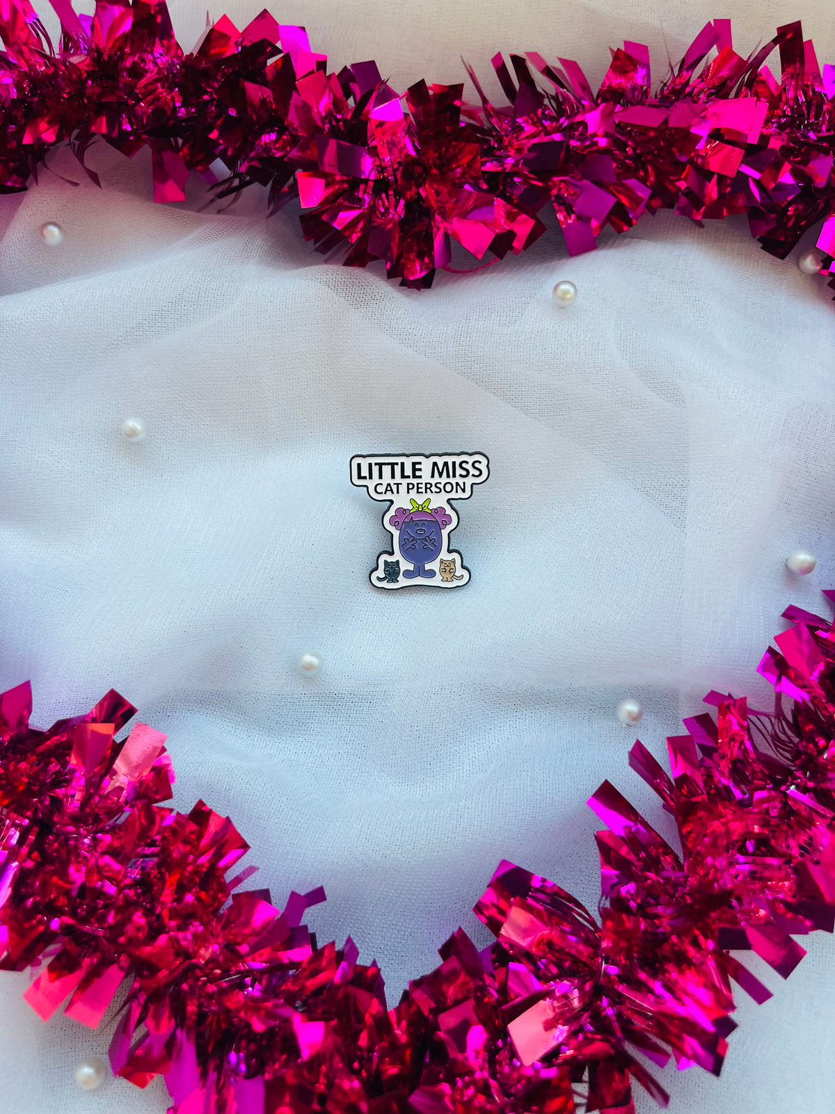Little Miss Cat Person | Enamel Pin