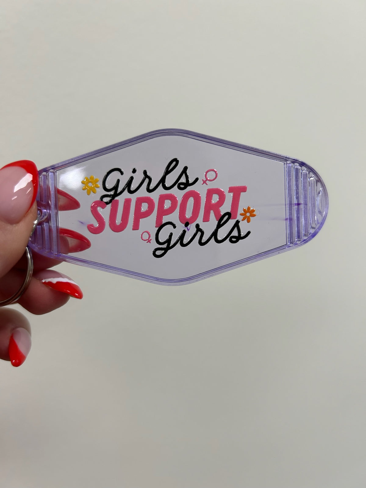 Girls Support Girls Motel Keychain