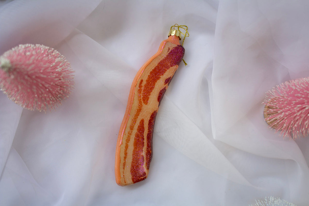 Sparkly Bacon Ornament