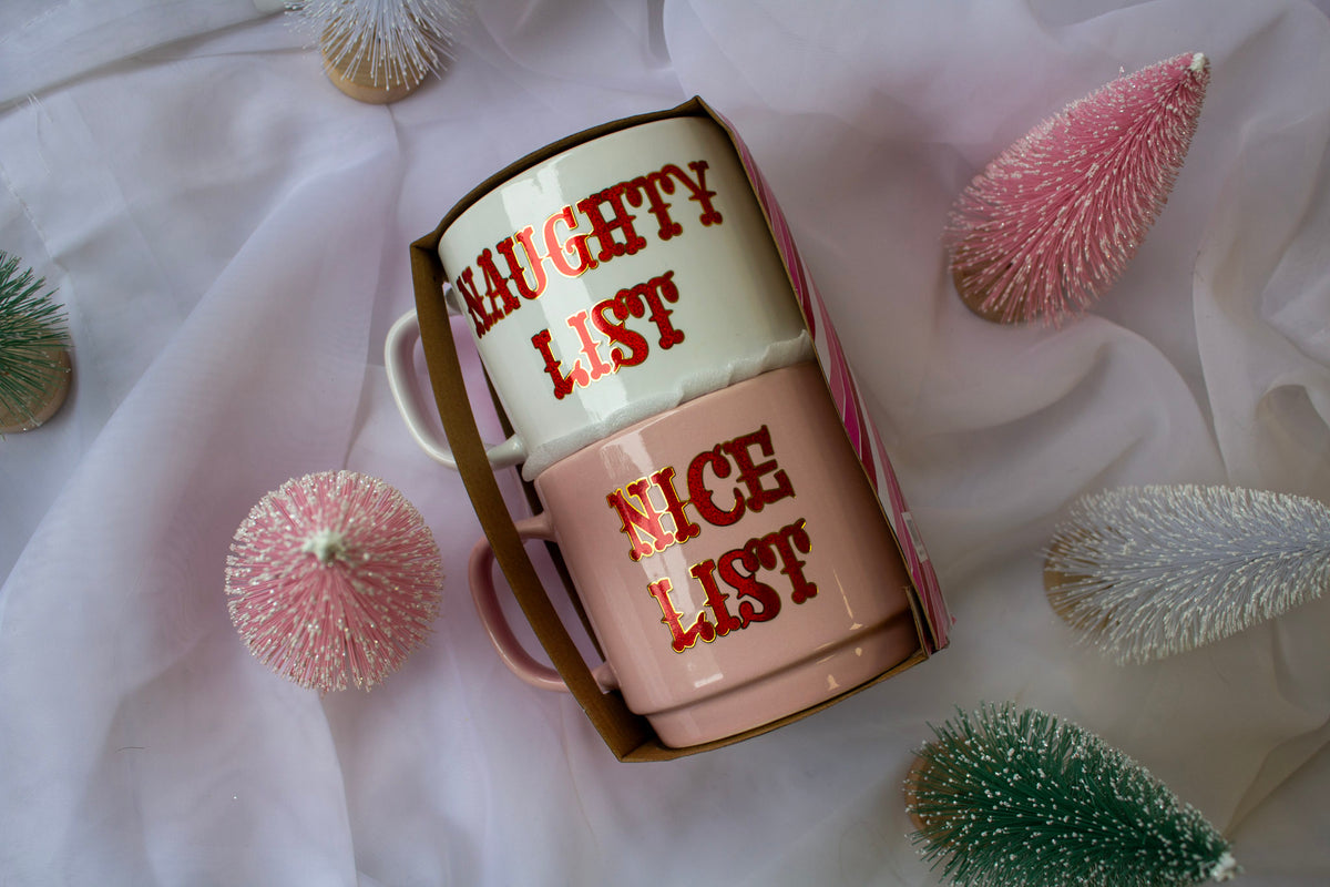 Naughty & Nice Mug Set