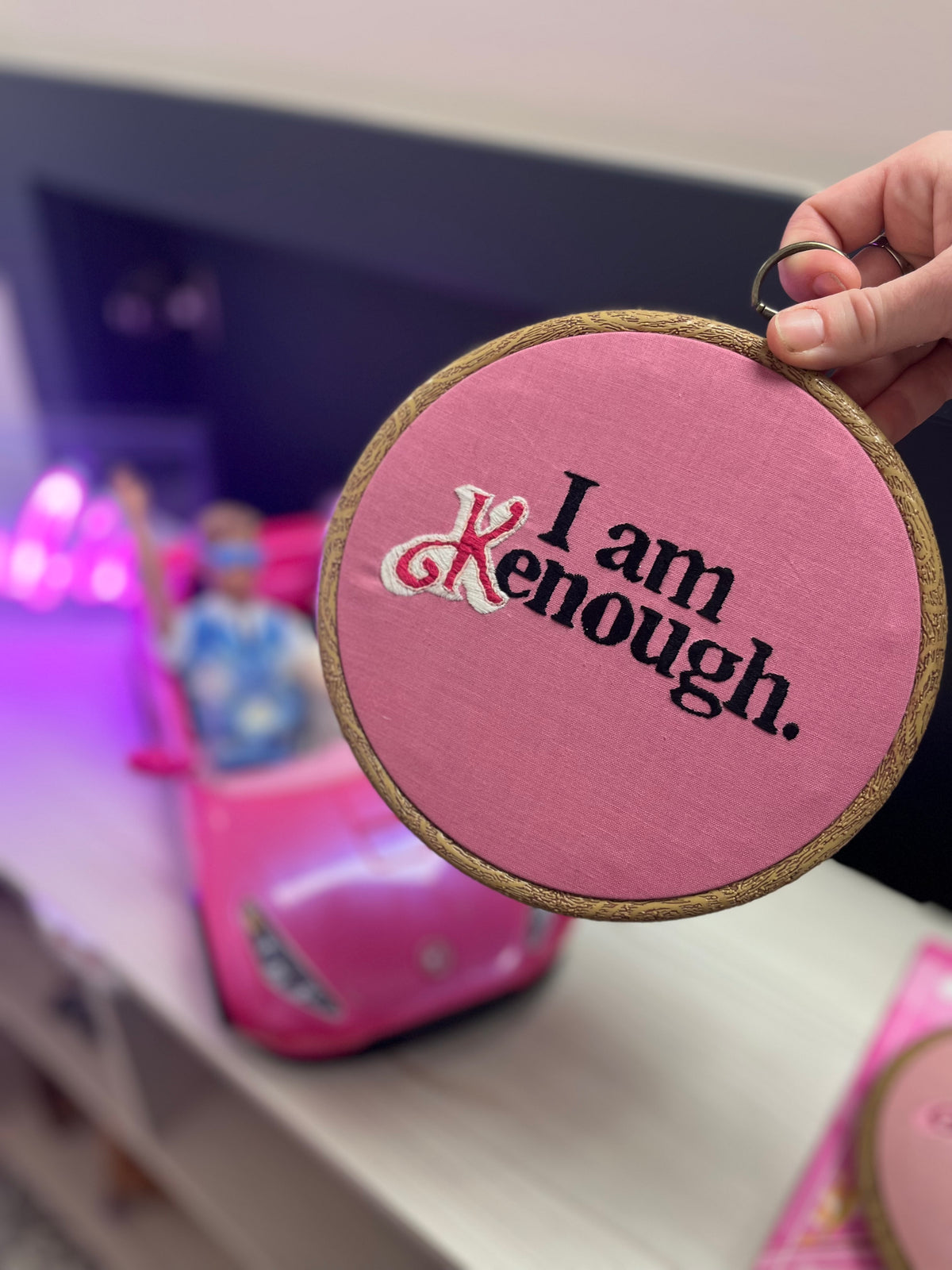 “I am Kenough” Punch Needle Wall Decor