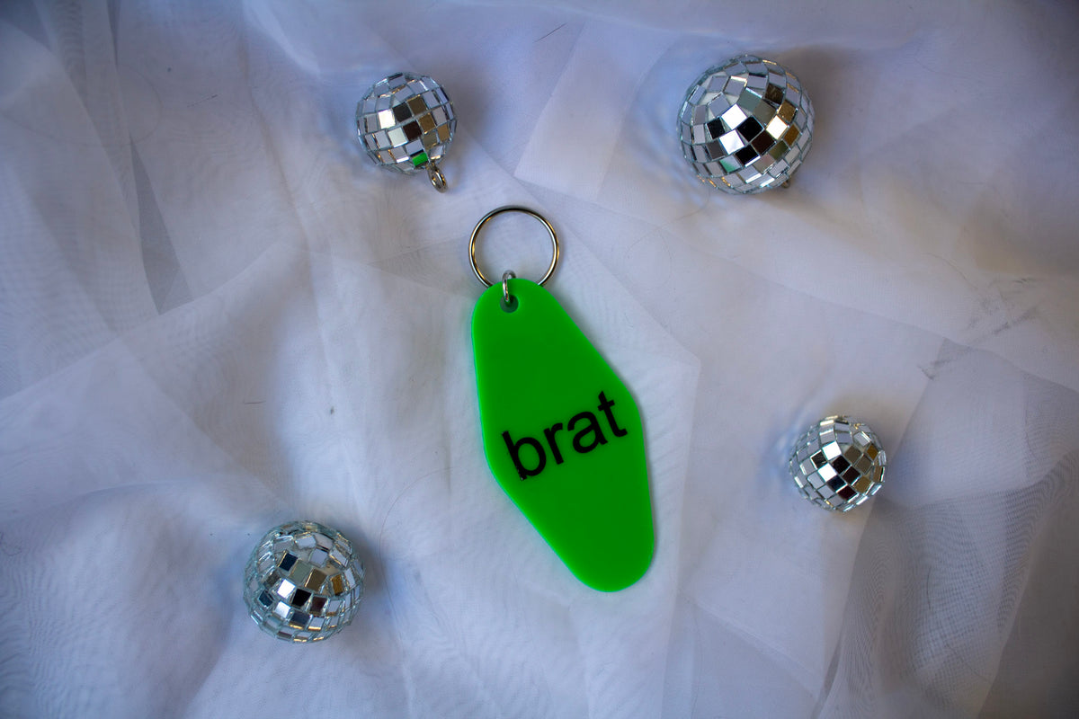 Brat Keychain