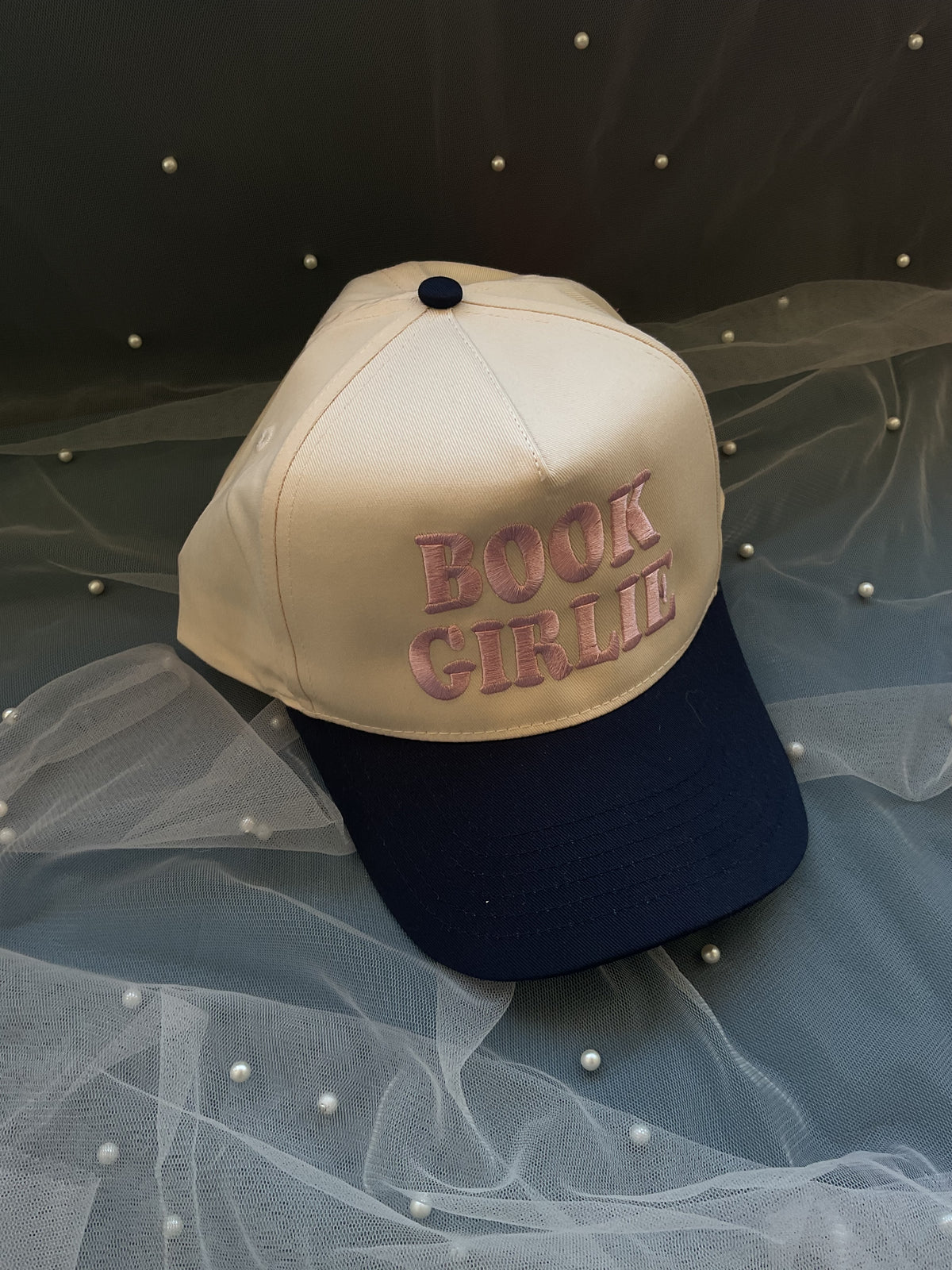 Book Girlie Embroidered Hat