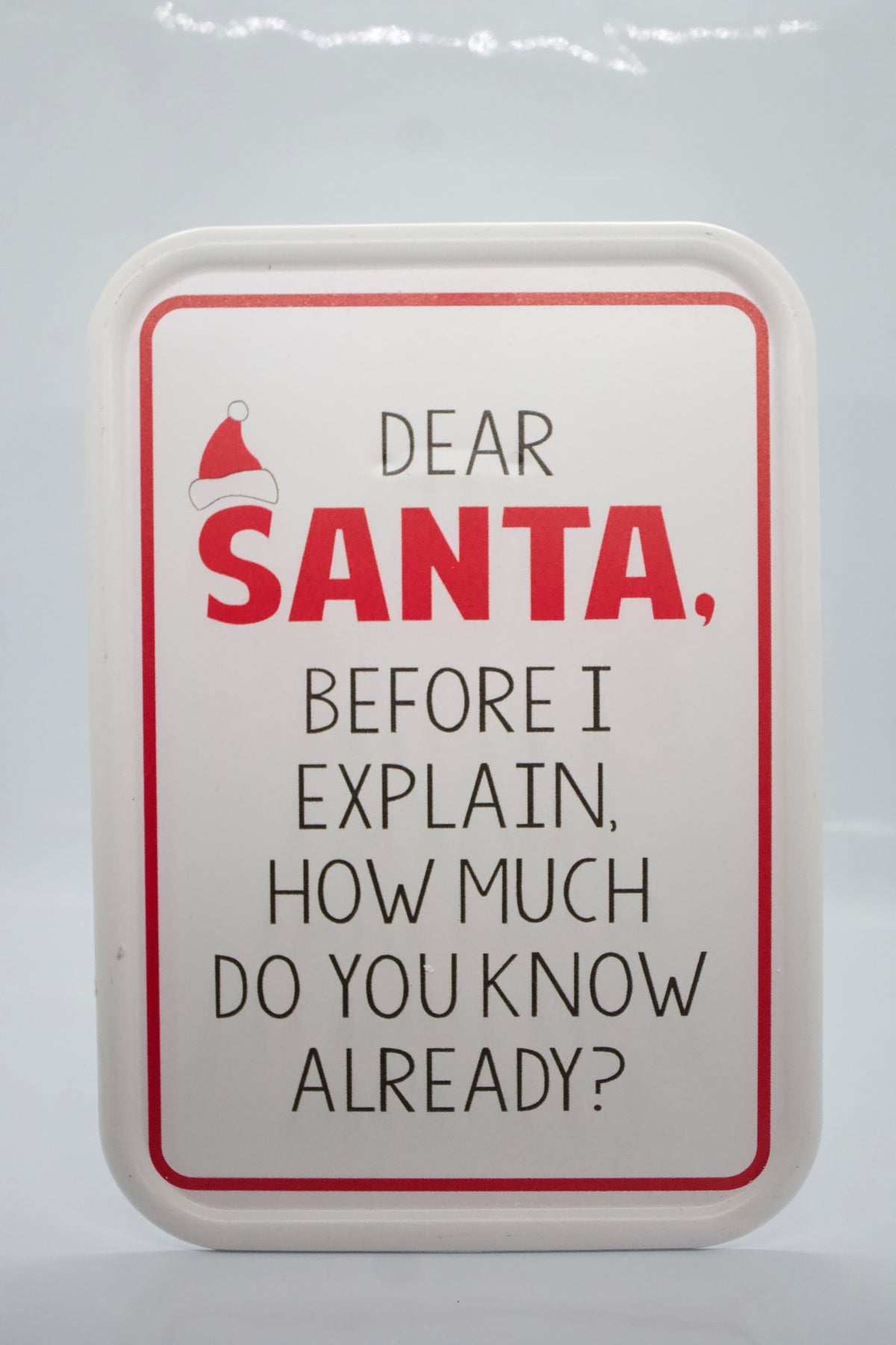 Dear Santa Metal Sign