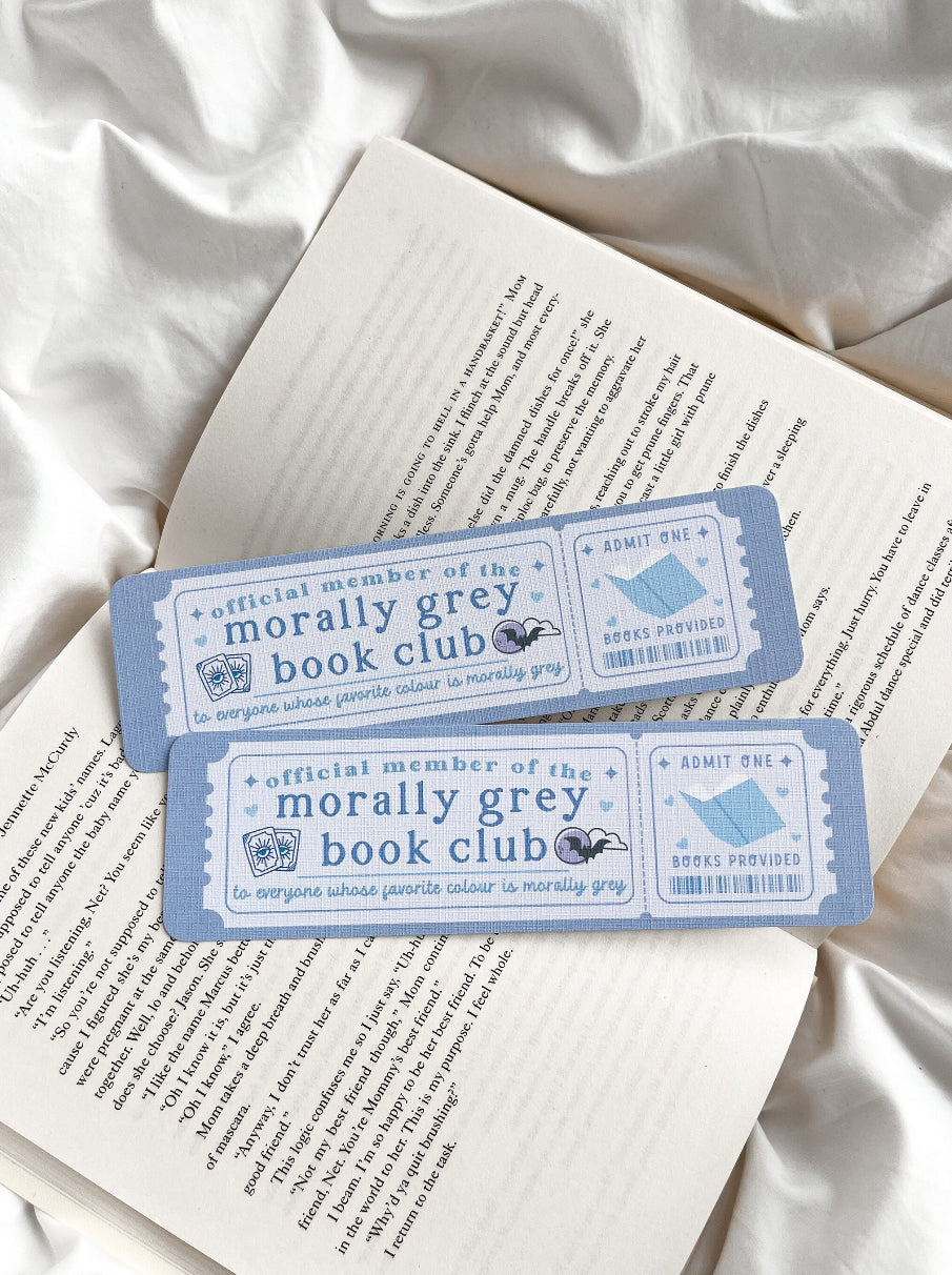 Morally Grey Book Club Bookmark