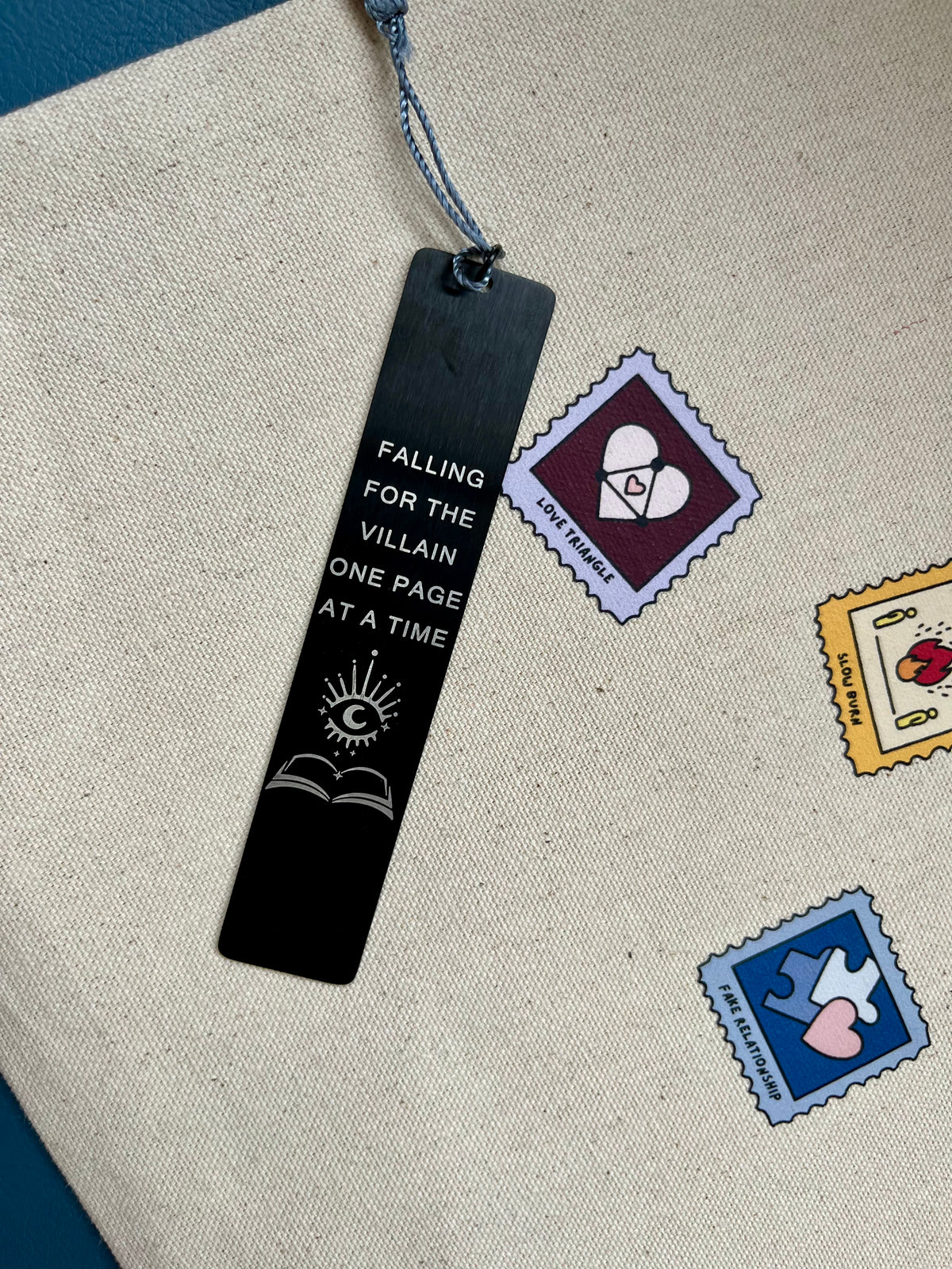 Falling for the Villain Metal Bookmark