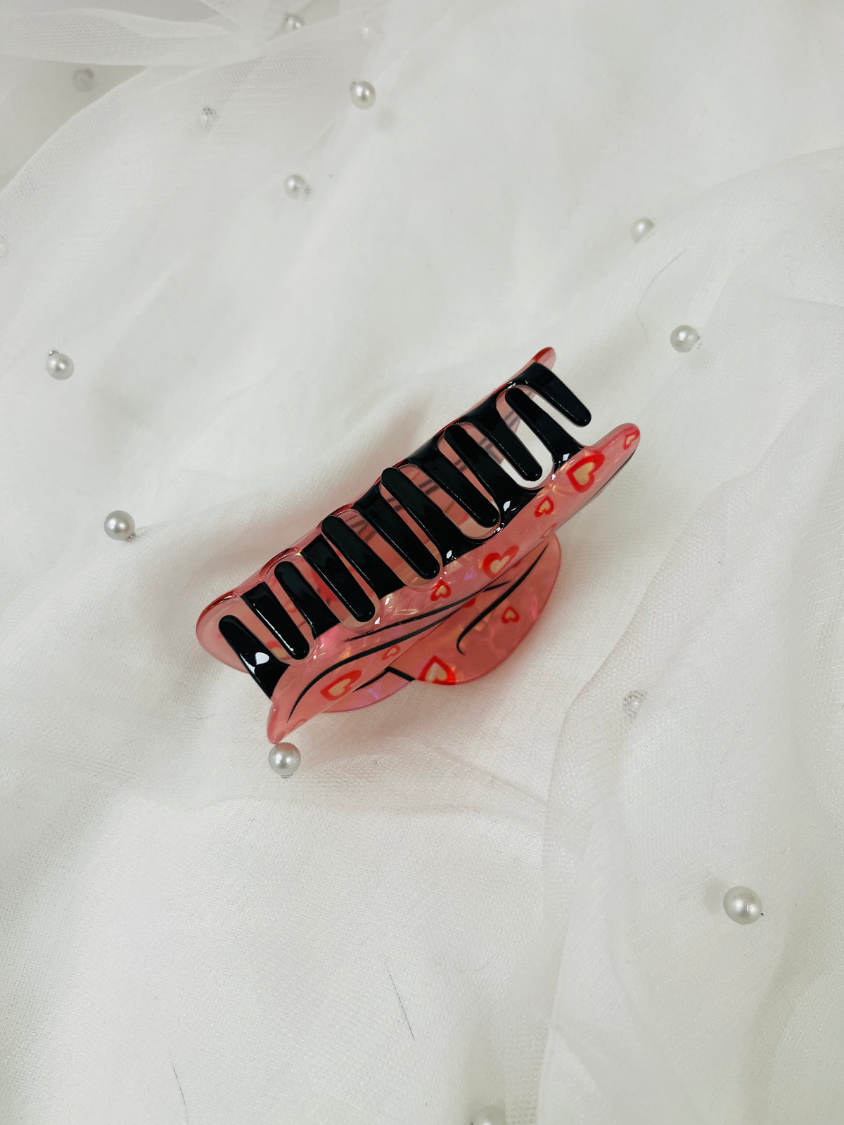 Heart Cowgirl Hat Claw Clip