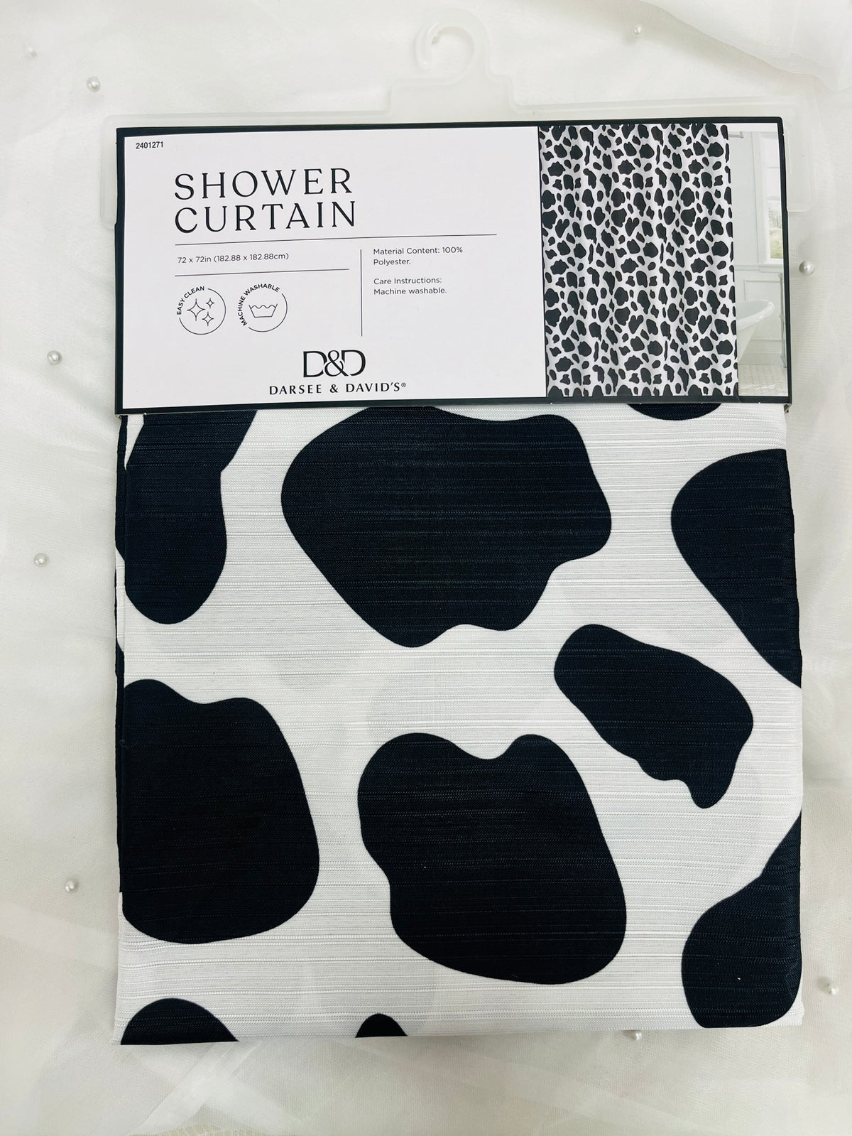 Cow Print Shower Curtain