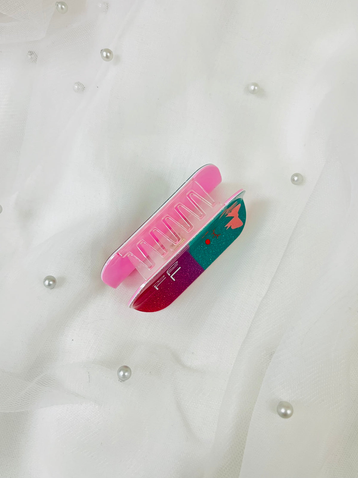 Sparkly Chill Pill | Mini Hair Clip