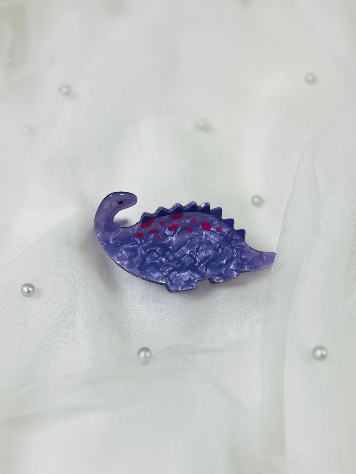 Purple Brachiosaurus | Hair Clip