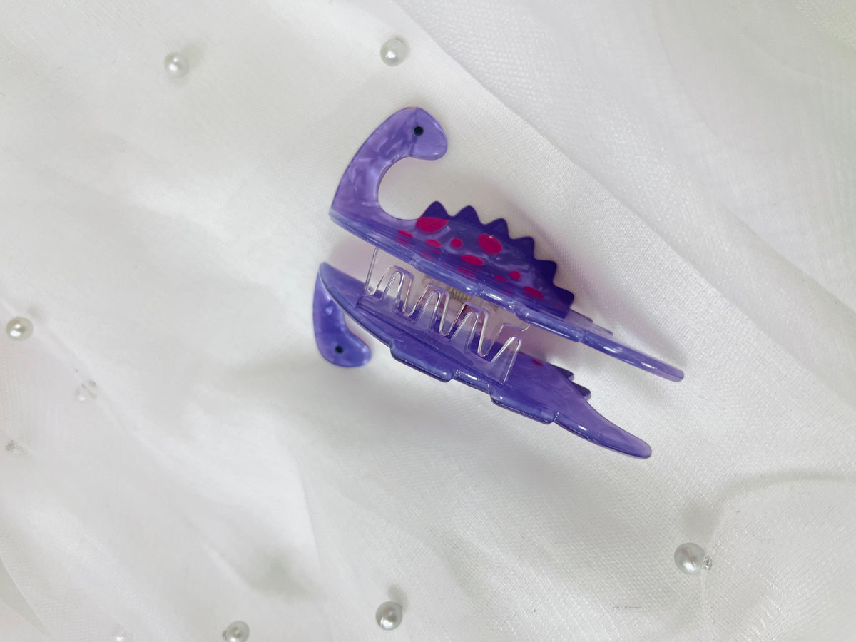 Purple Brachiosaurus | Hair Clip