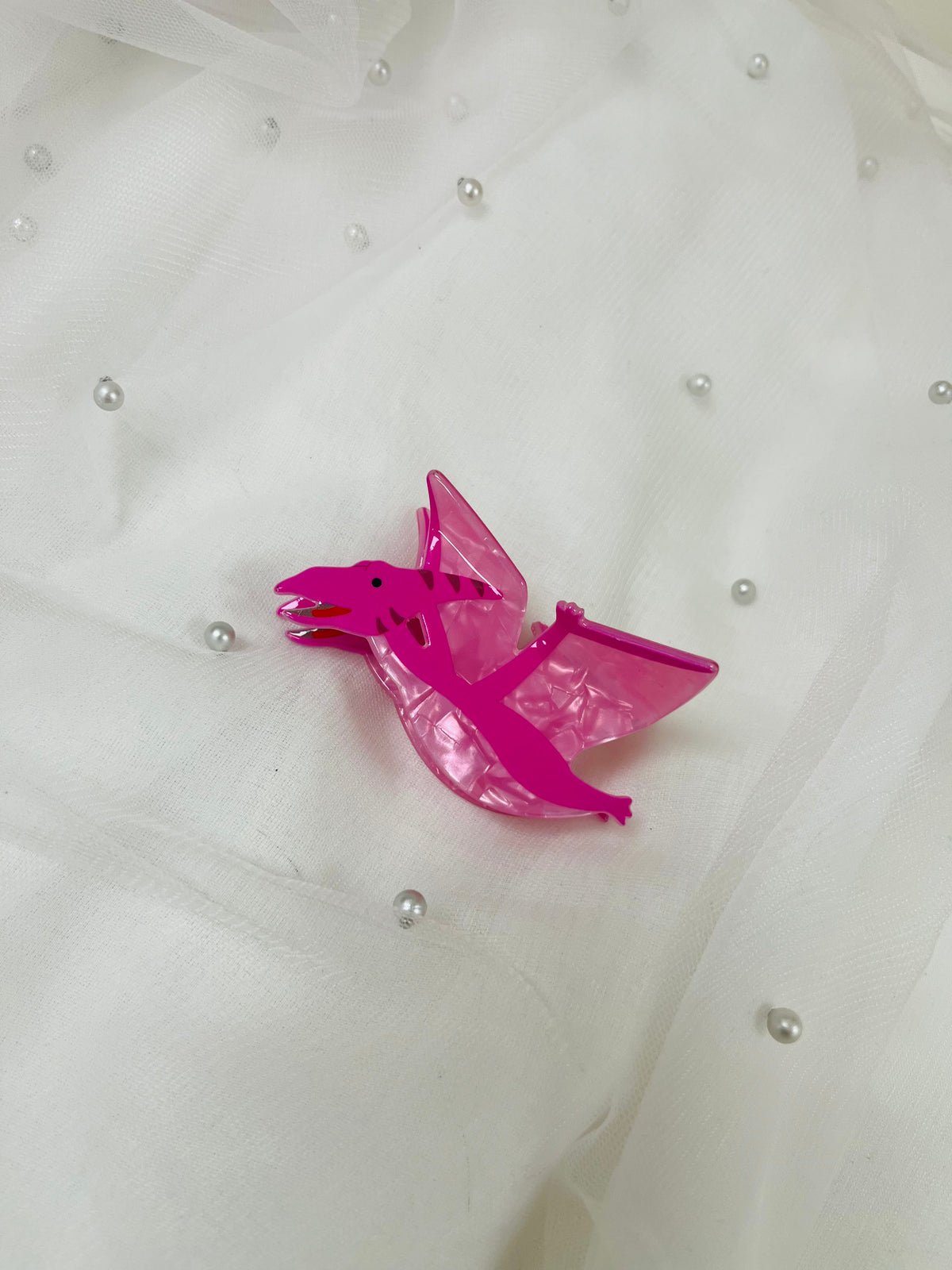 Pink Pterodactyl | Hair Clip