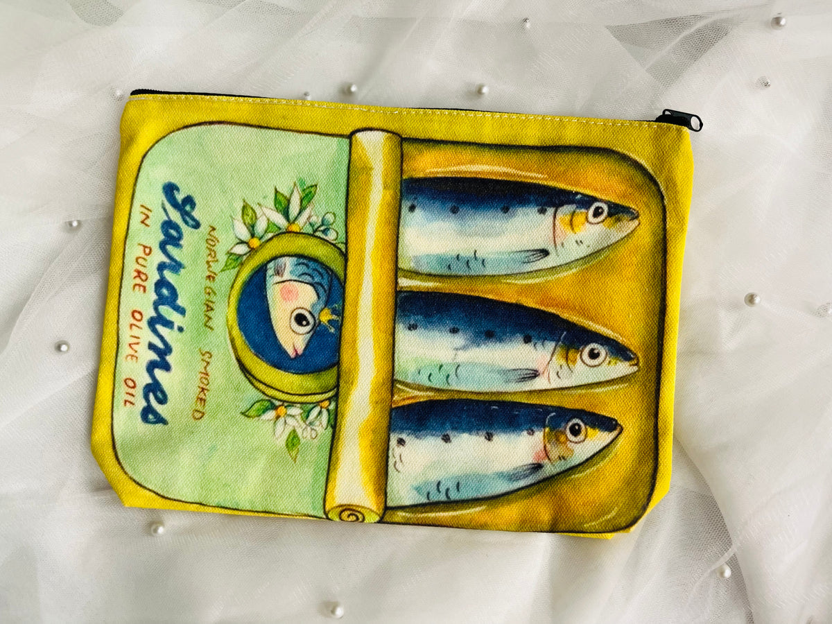 Tin O’ Sardines | Zippered Pouch