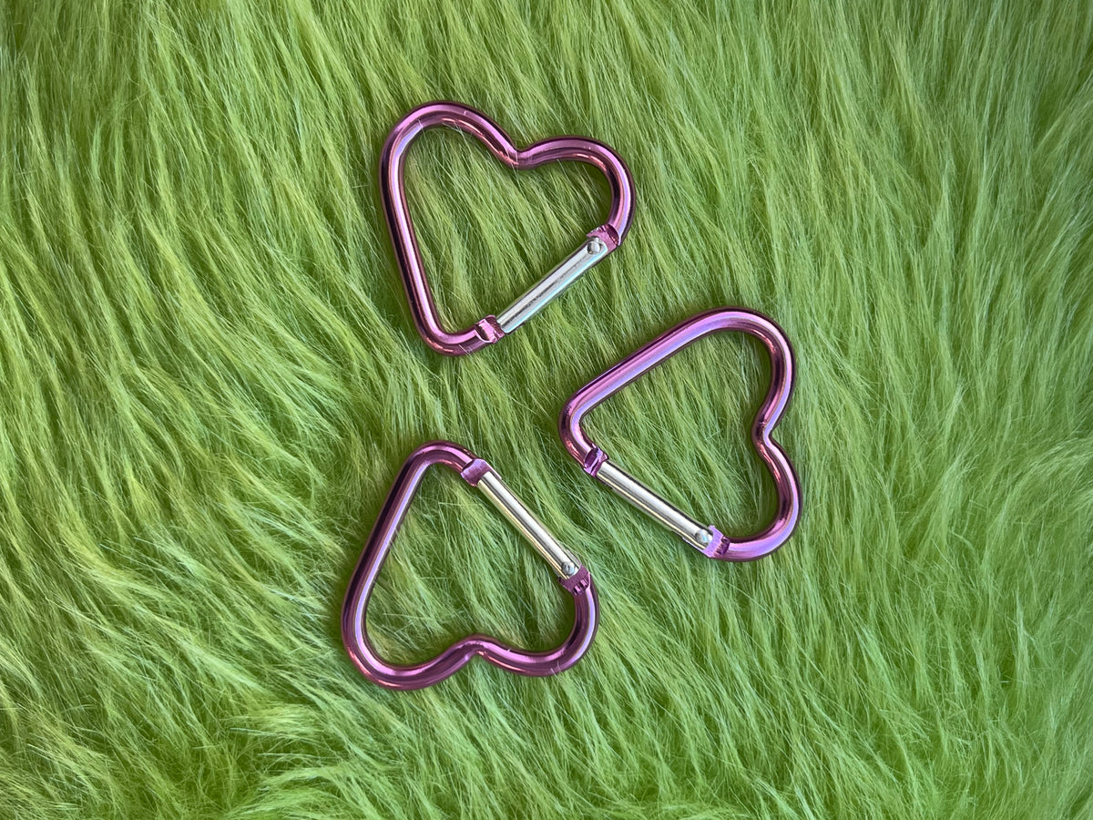 Heart Carabiners Keychain Clip