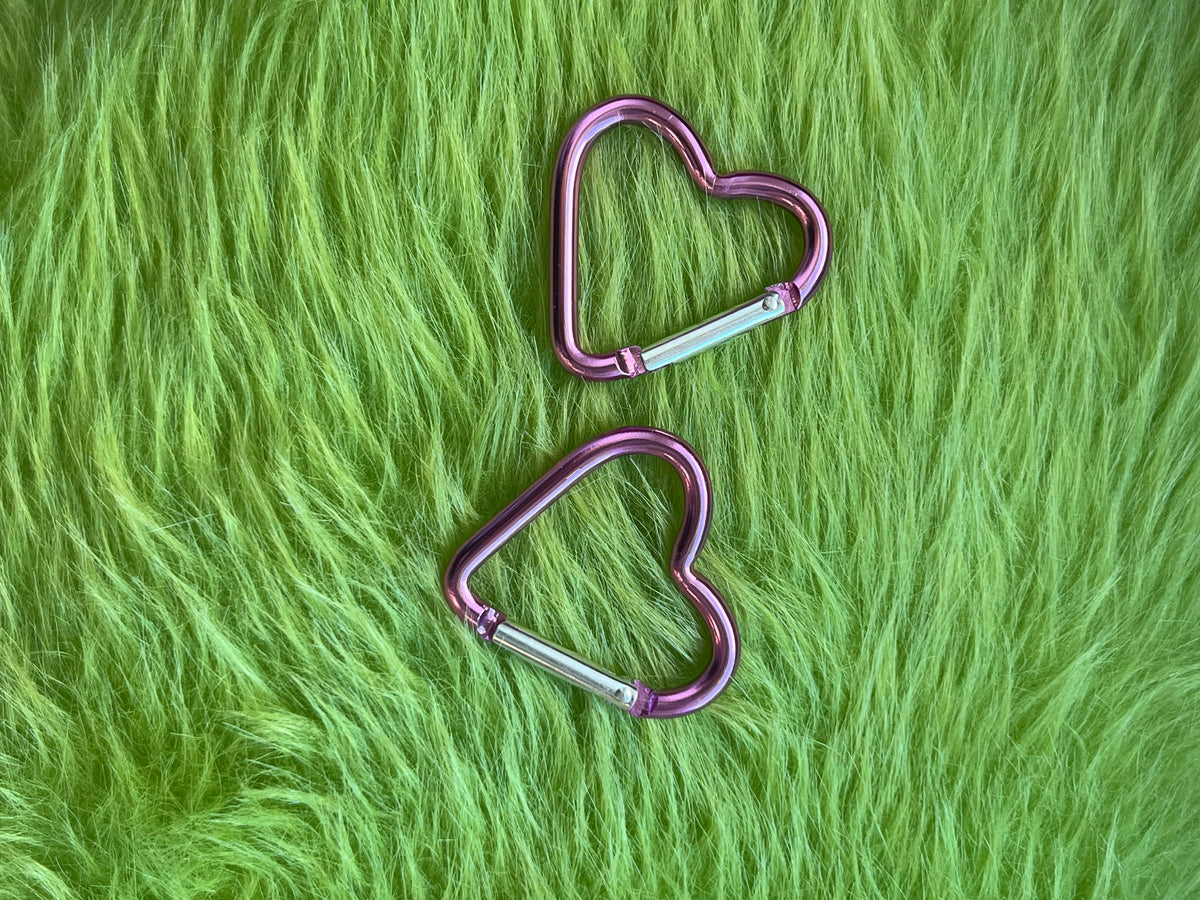 Heart Carabiners Keychain Clip