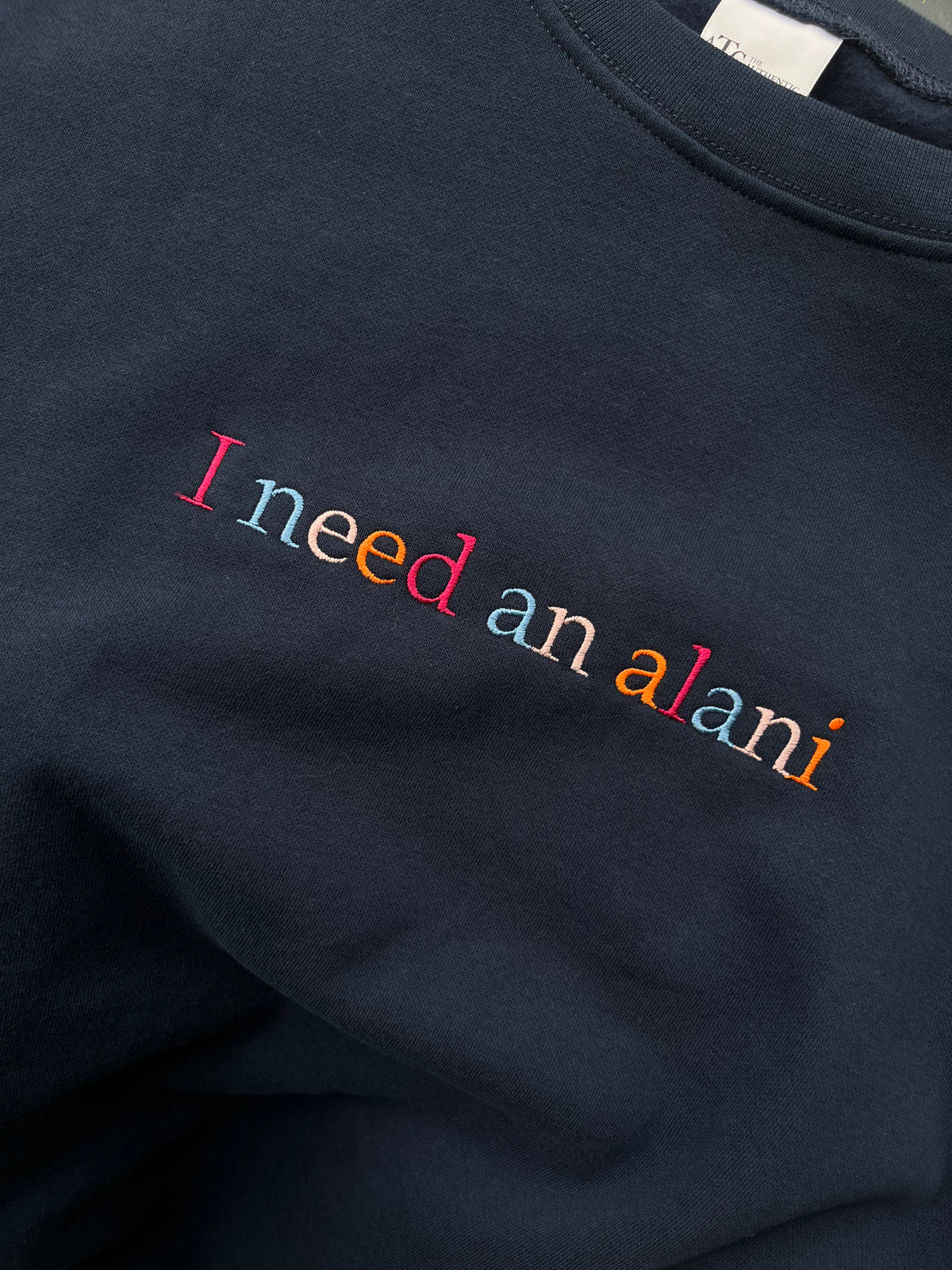 I need an alani Crewneck