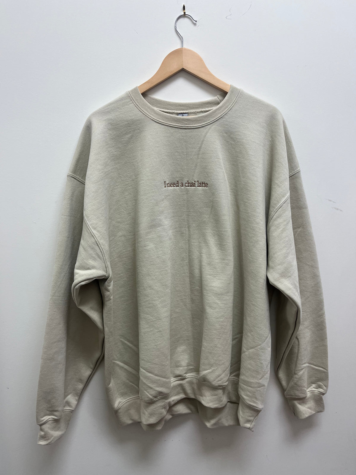 I need a chai latte Crewneck