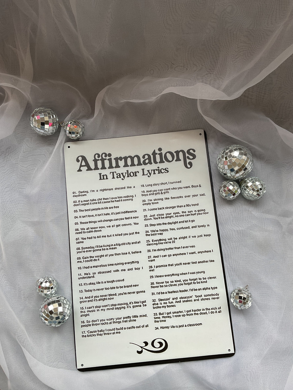 Swiftie Affirmations - Tin Sign