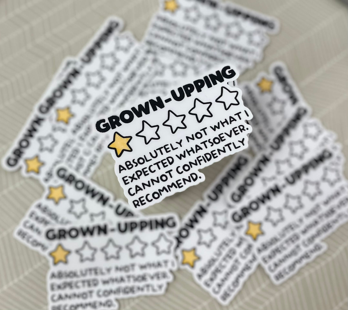 Grown-Upping Vinyl Sticker