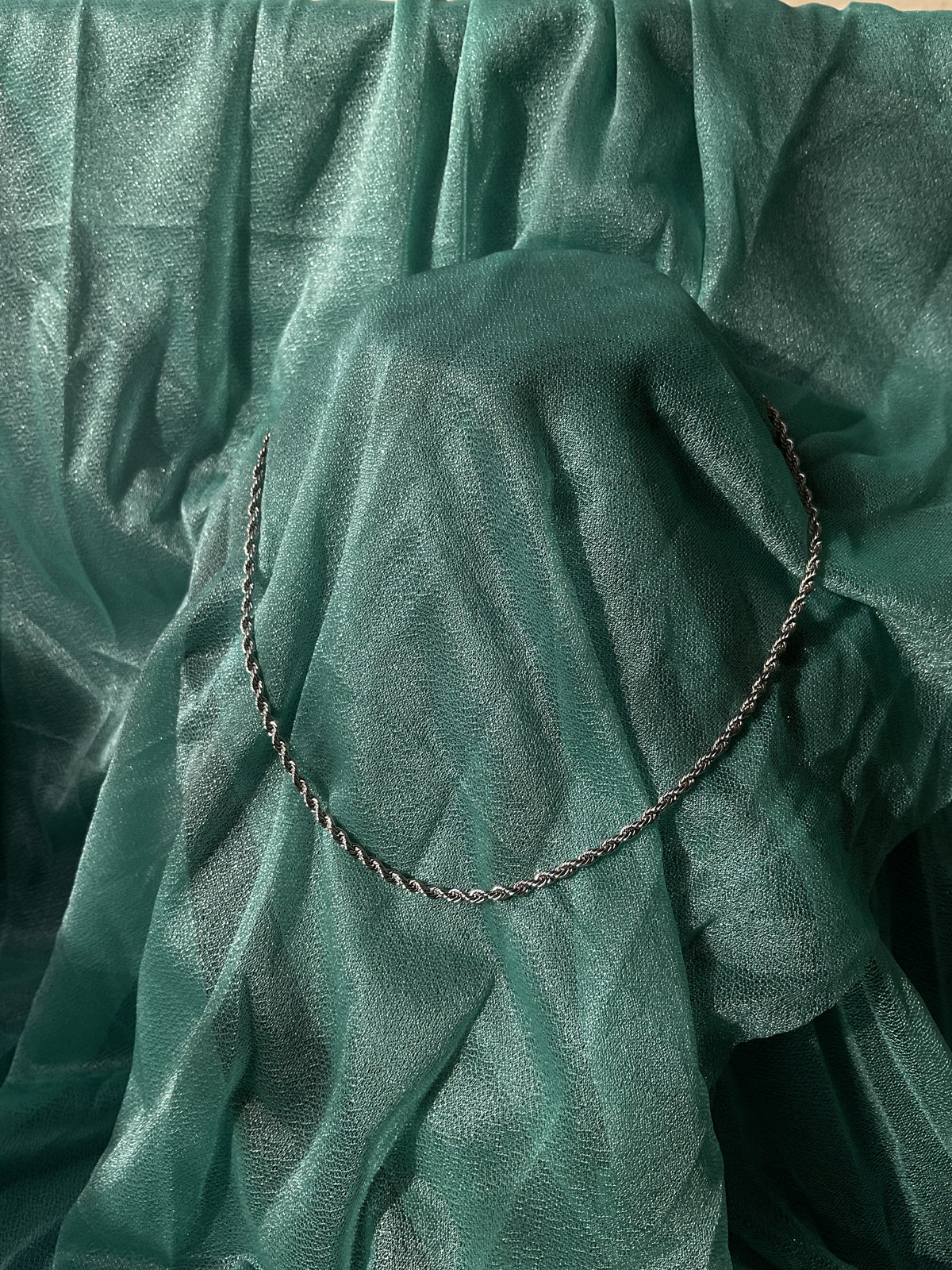 Twist Chain Necklace - Sterling Silver