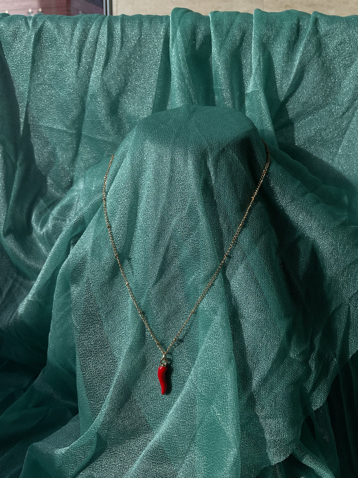 Chilli Pepper Necklace - Sterling Silver
