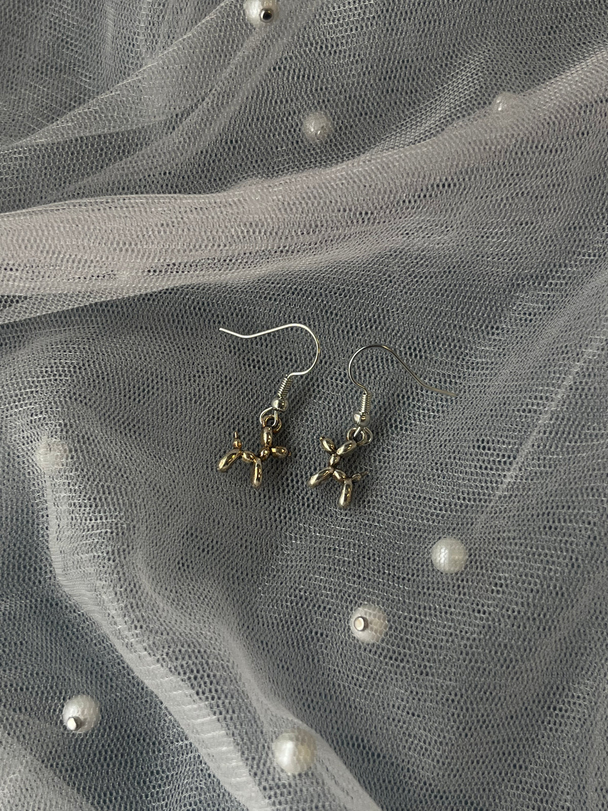 Gold Balloon Animal Earrings