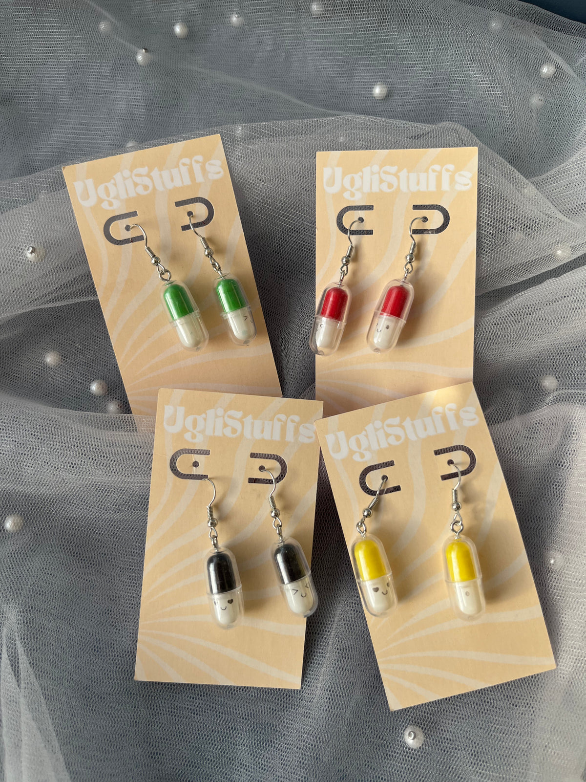 Pill Earrings