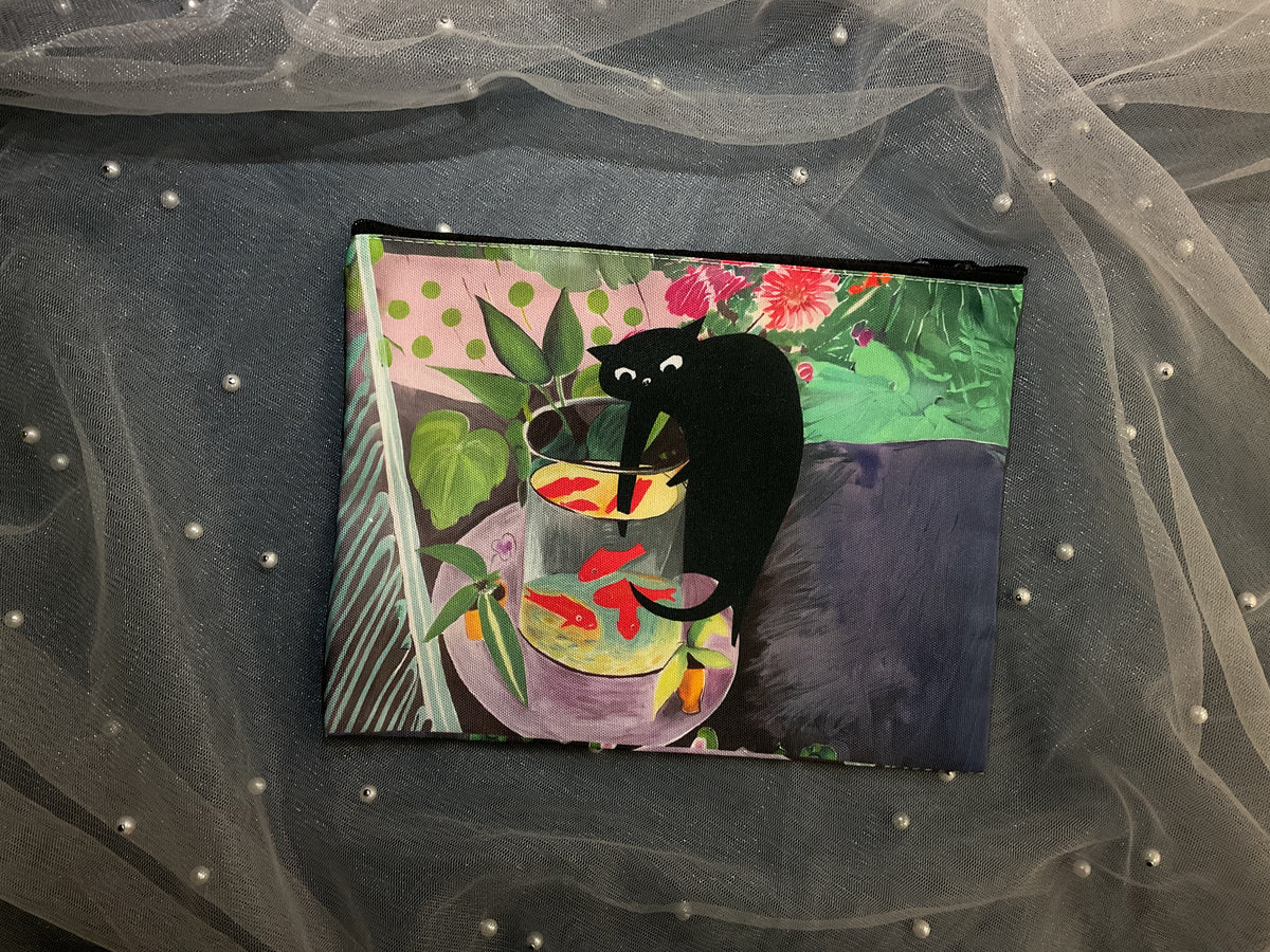 Black Cat Pouch | Make-Up Bag