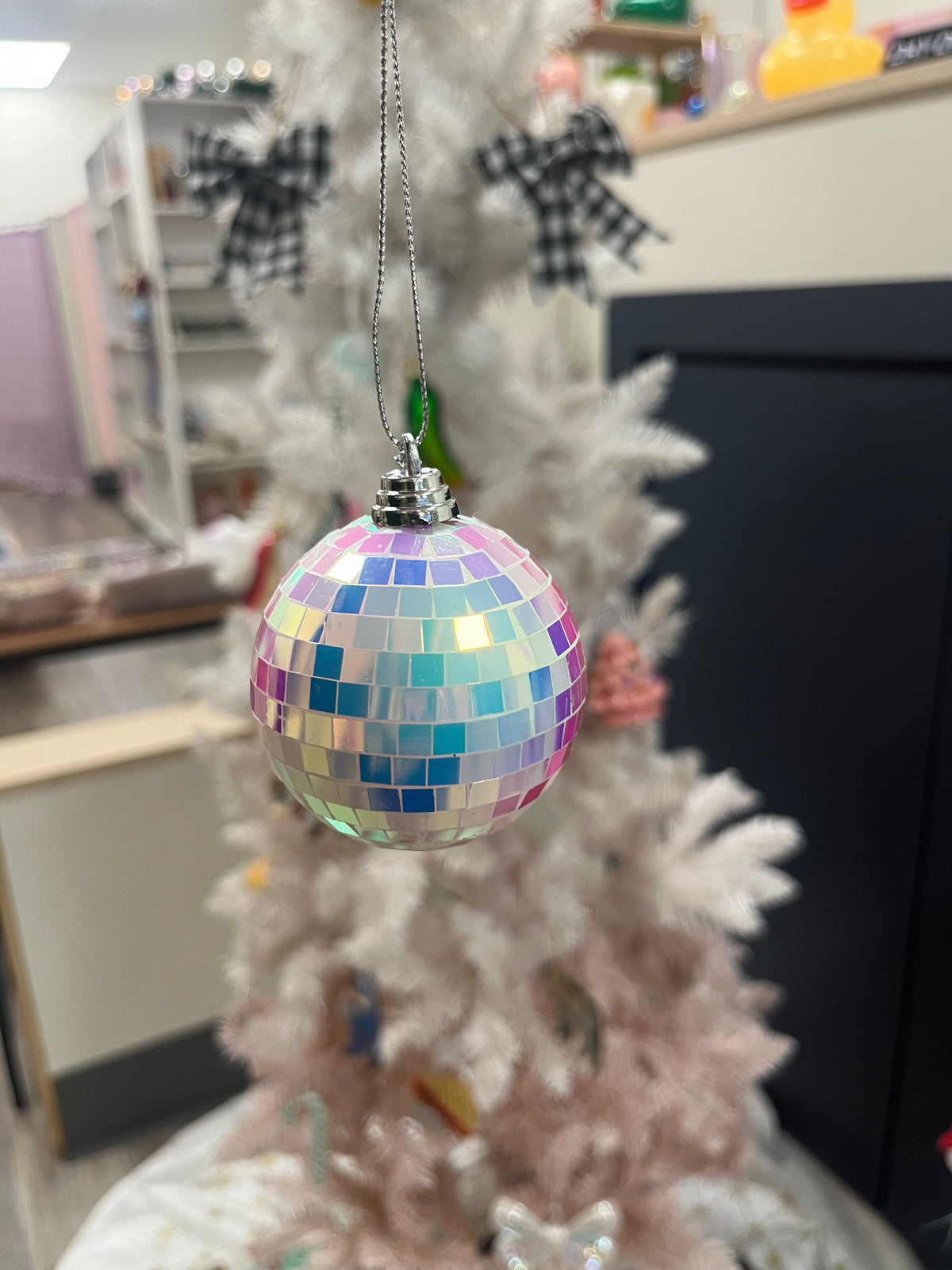 Iridescent Disco Ball Ornament