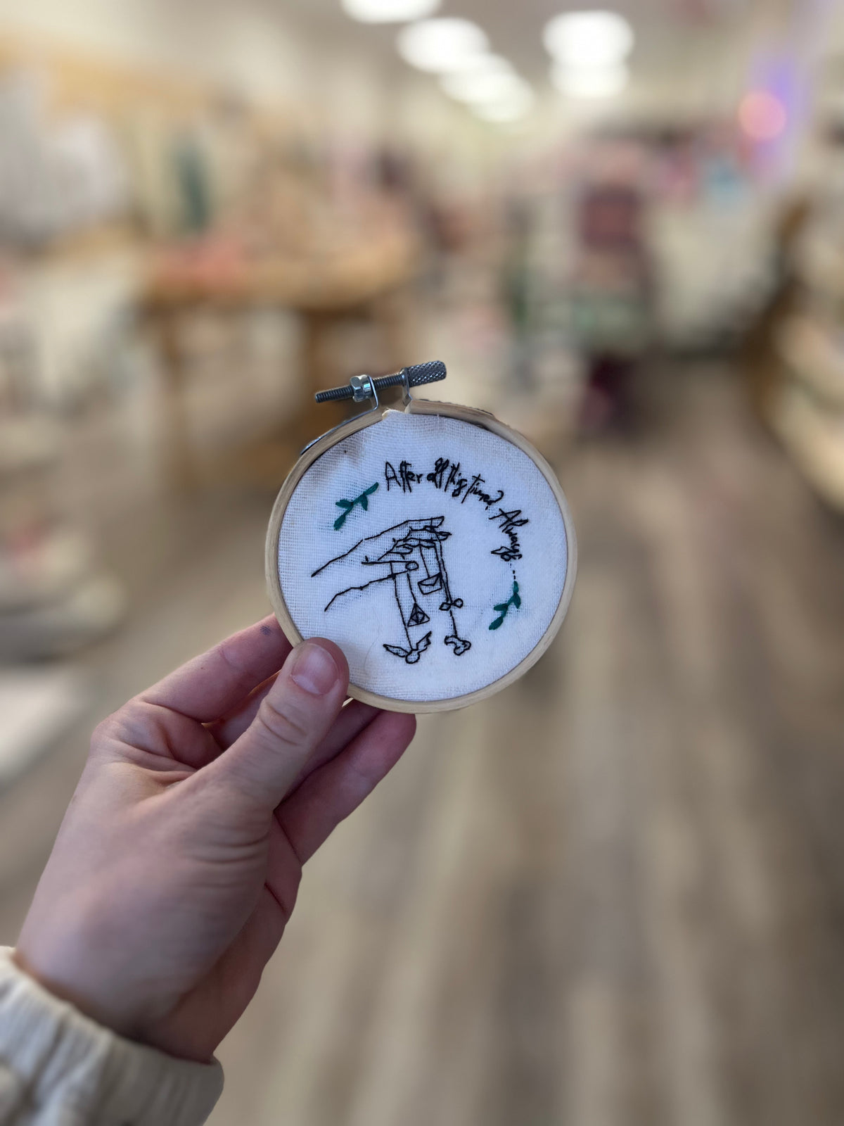 “After all this time?” “Always.”| Hand Embroidered Decor