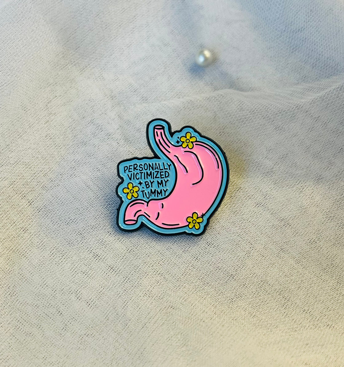 Personally Victimized by my Tummy | Enamel Pin