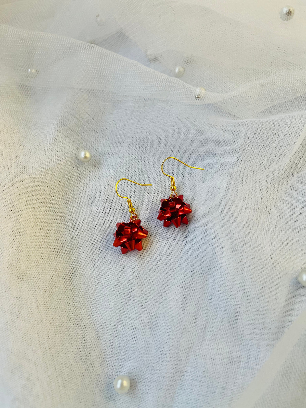 Christmas Bow Earrings