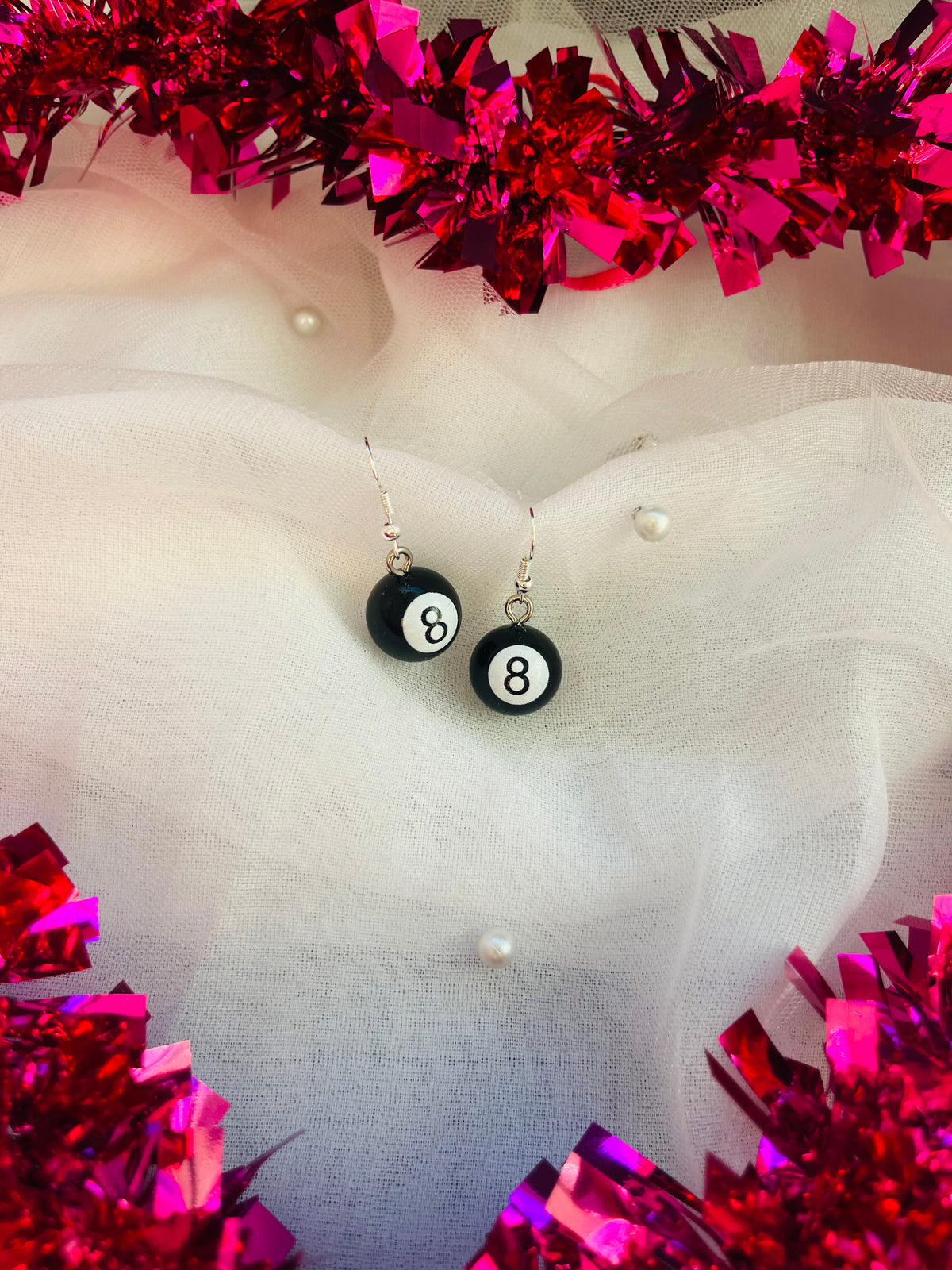 8 Ball Earrings