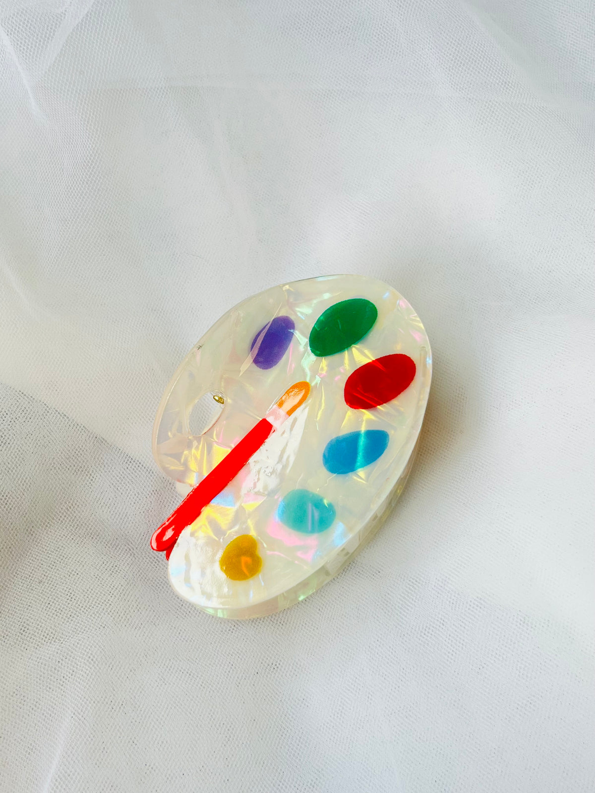 Artist Palette Hair Clip